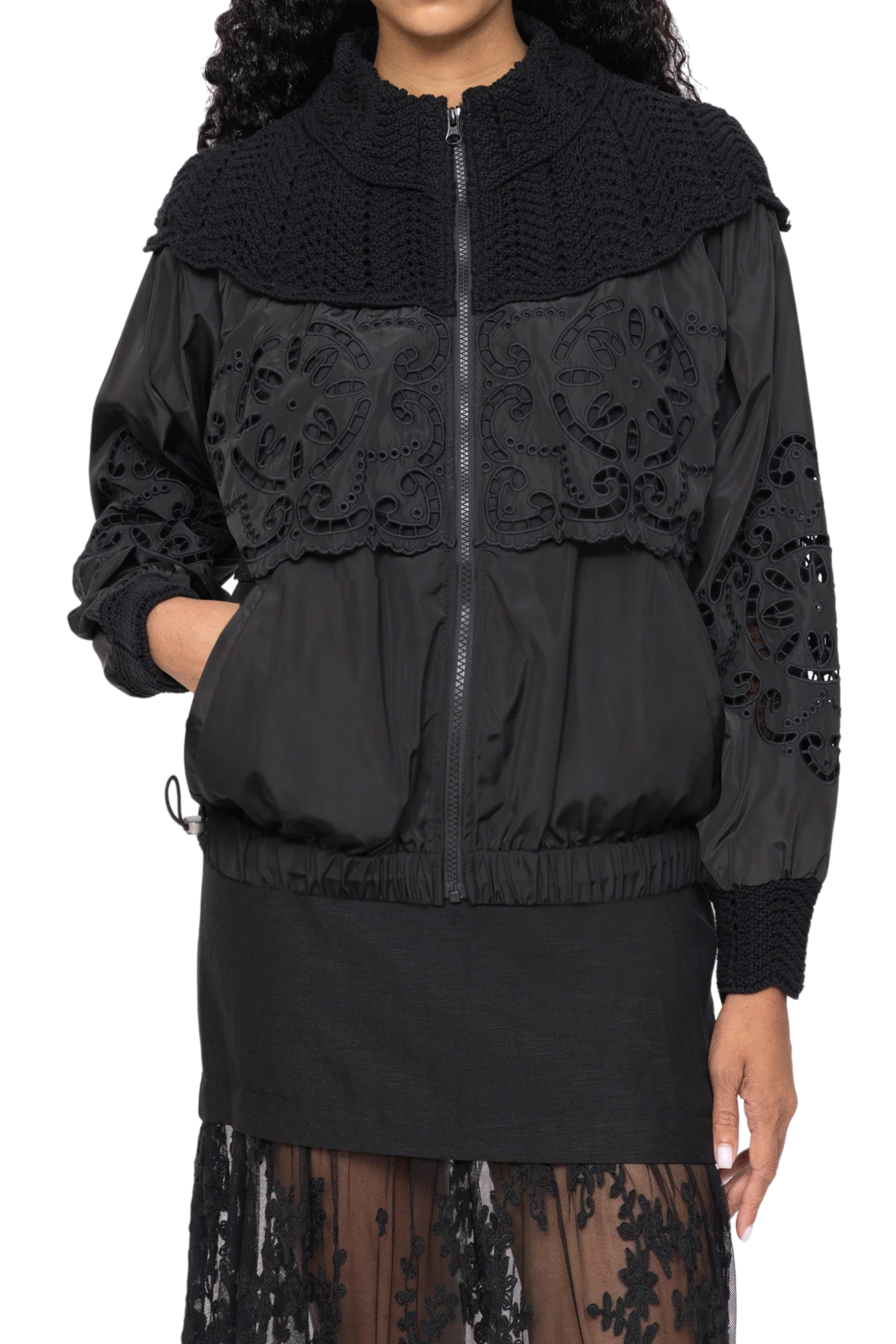 SEA Dahlia Eyelet Windbreaker