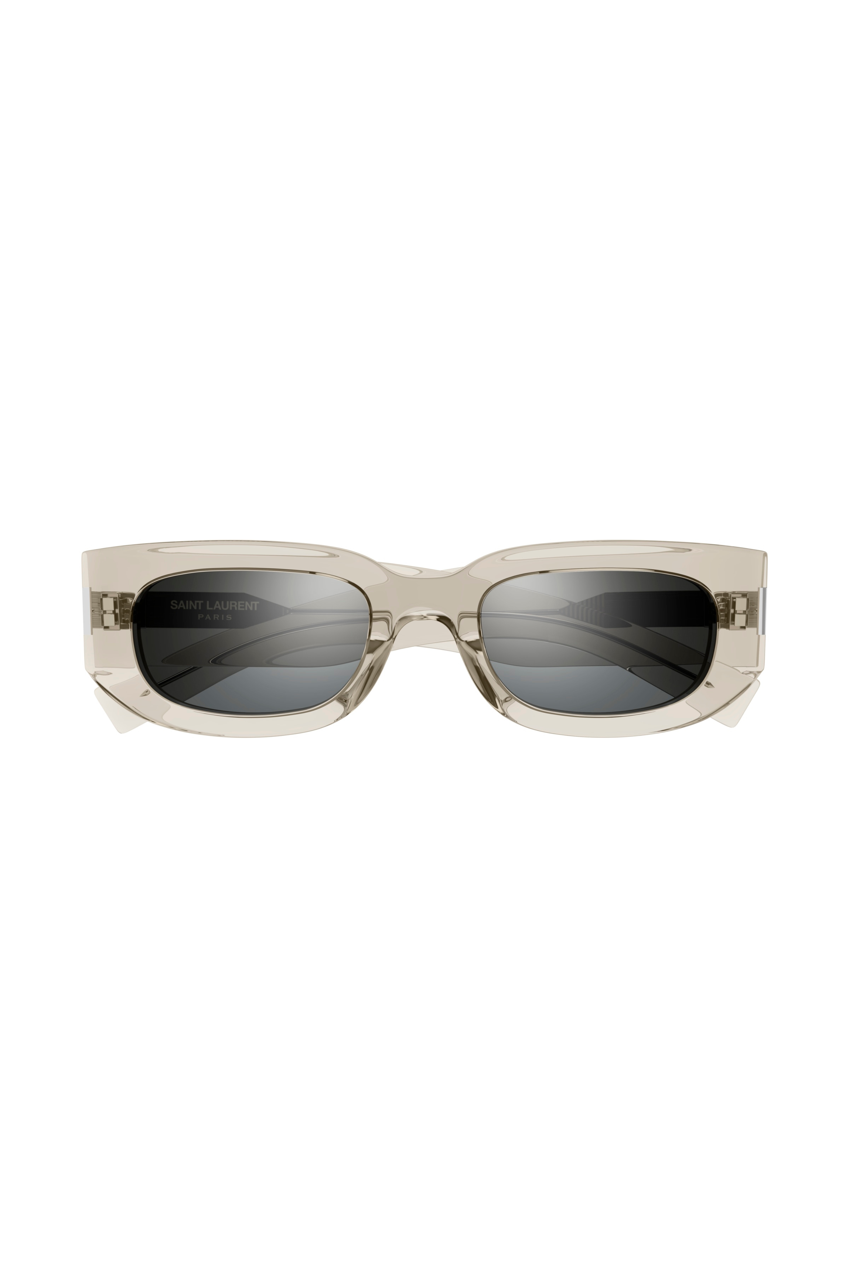 Unisex Transparent Oval Frame Sunglasses