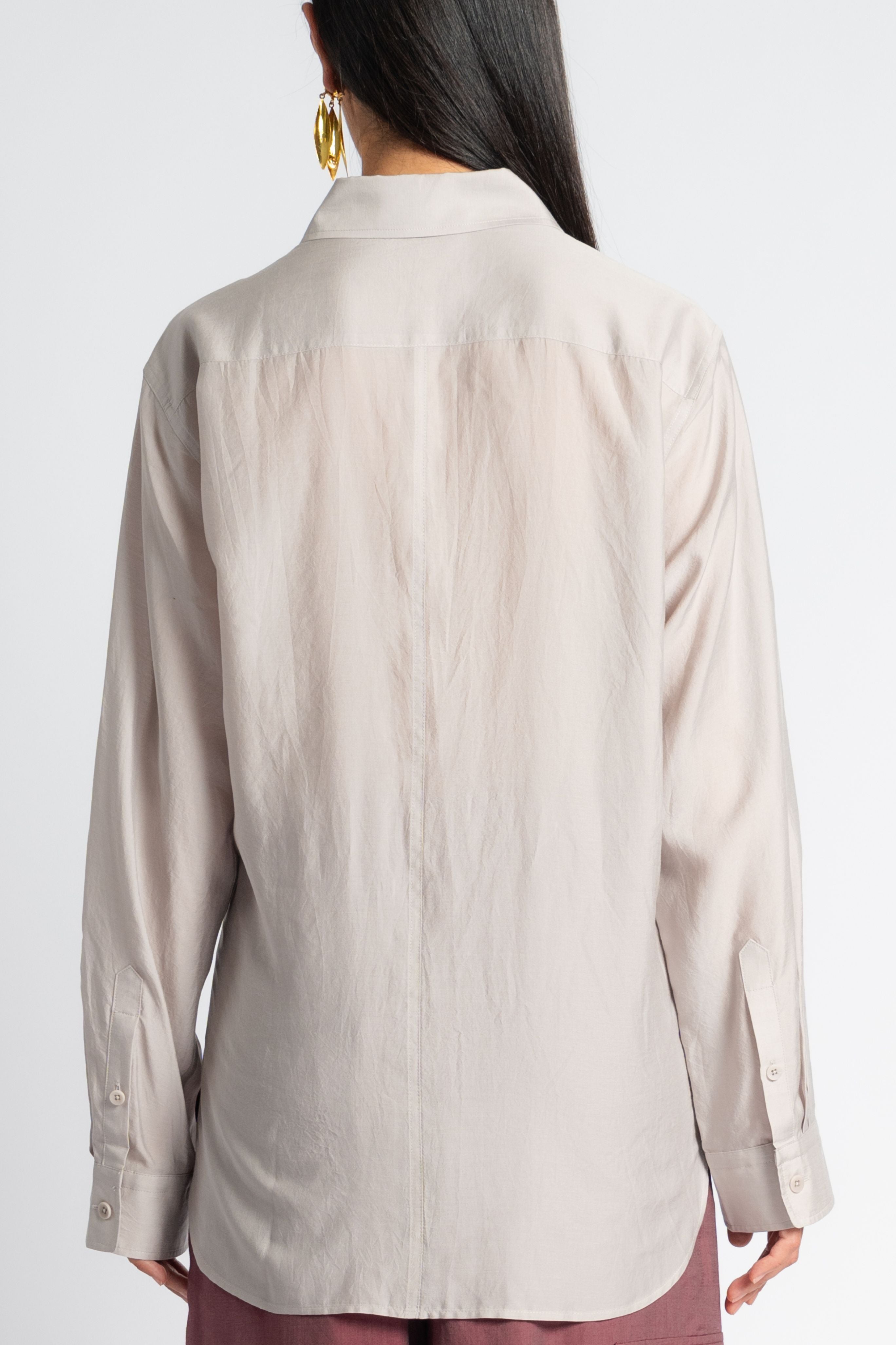 Silk Voile Charlie Men's Slim Shirt