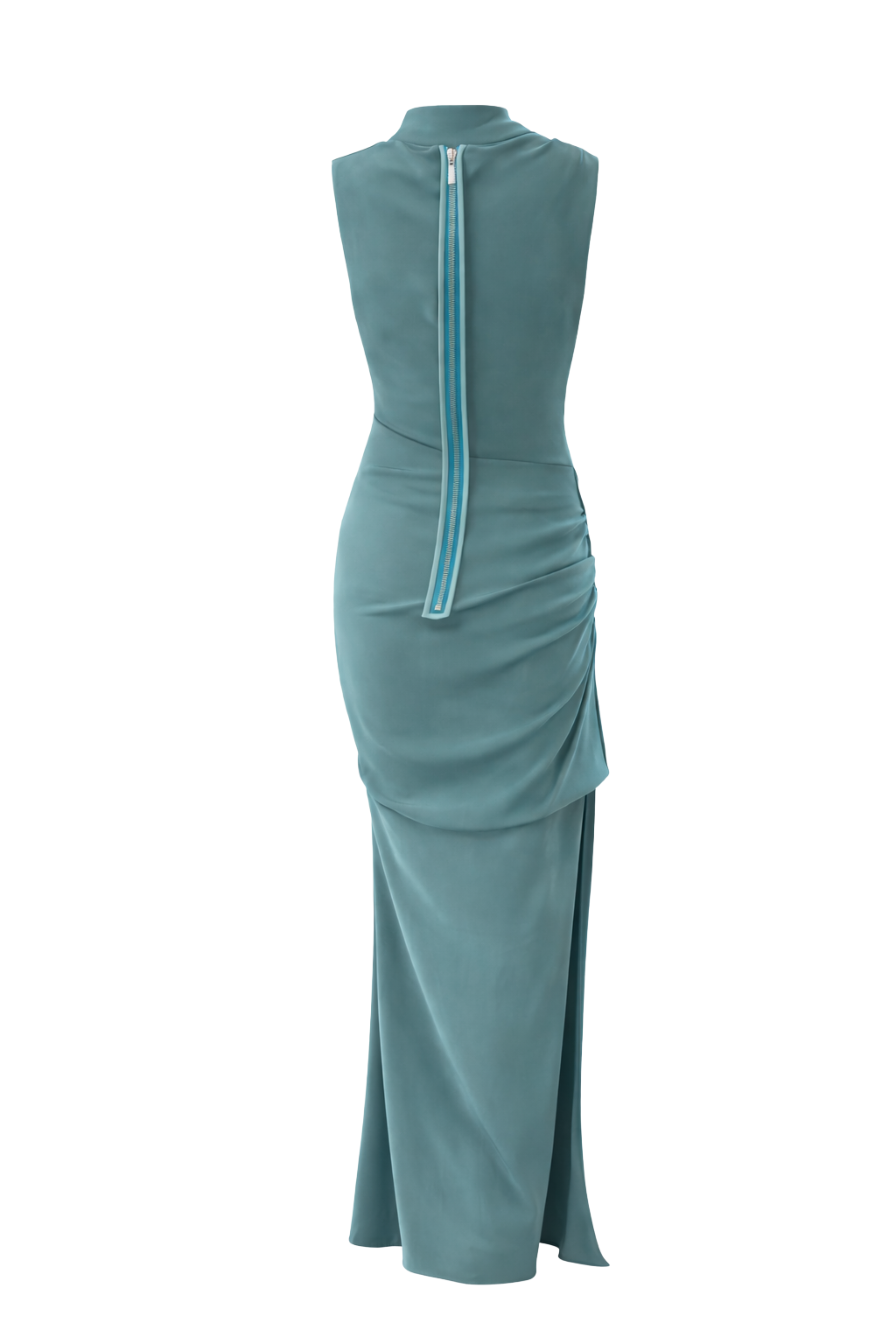 Silk Yanked Column Gown