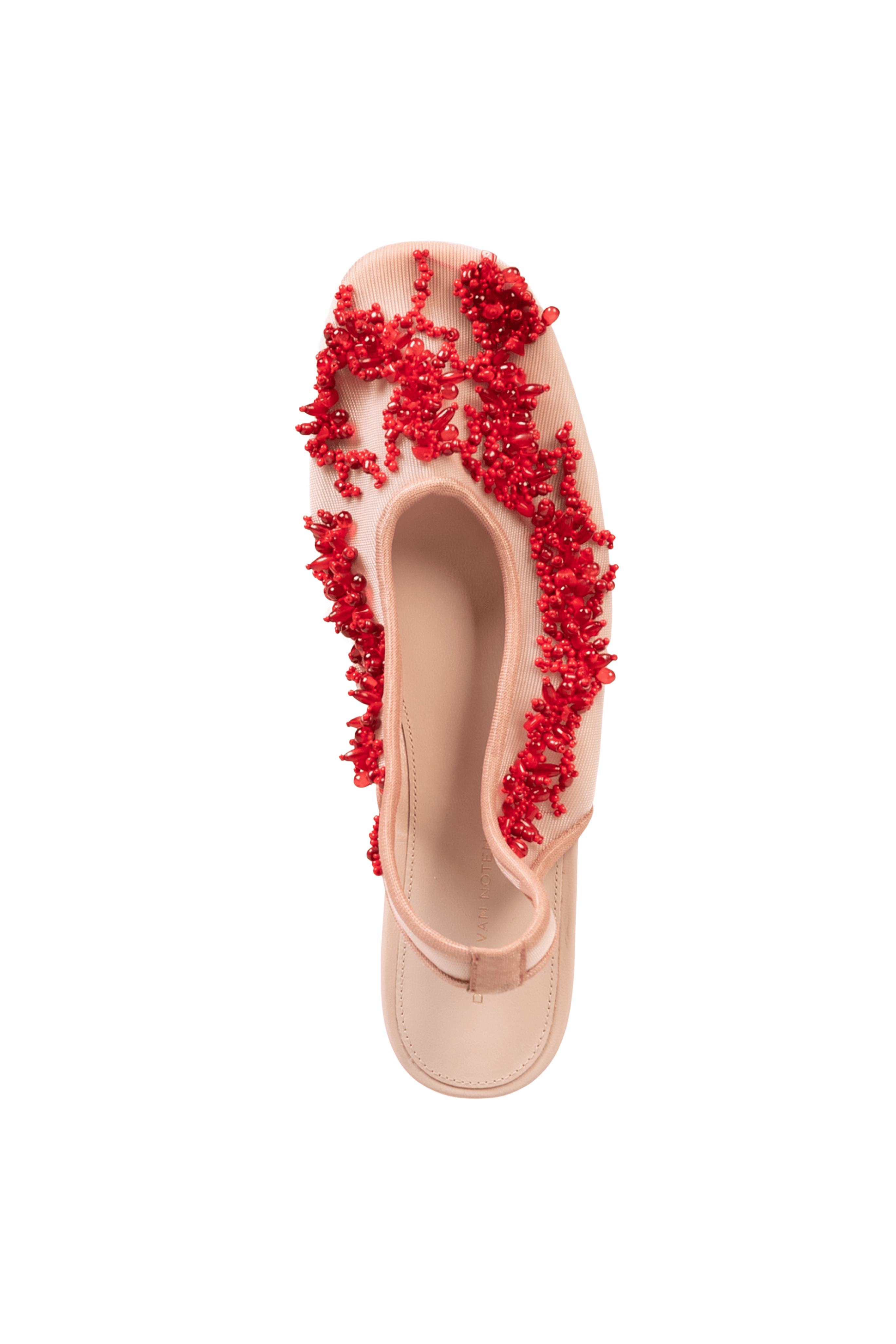 DRIES VAN NOTEN Embroidered Blush Ballet Flats