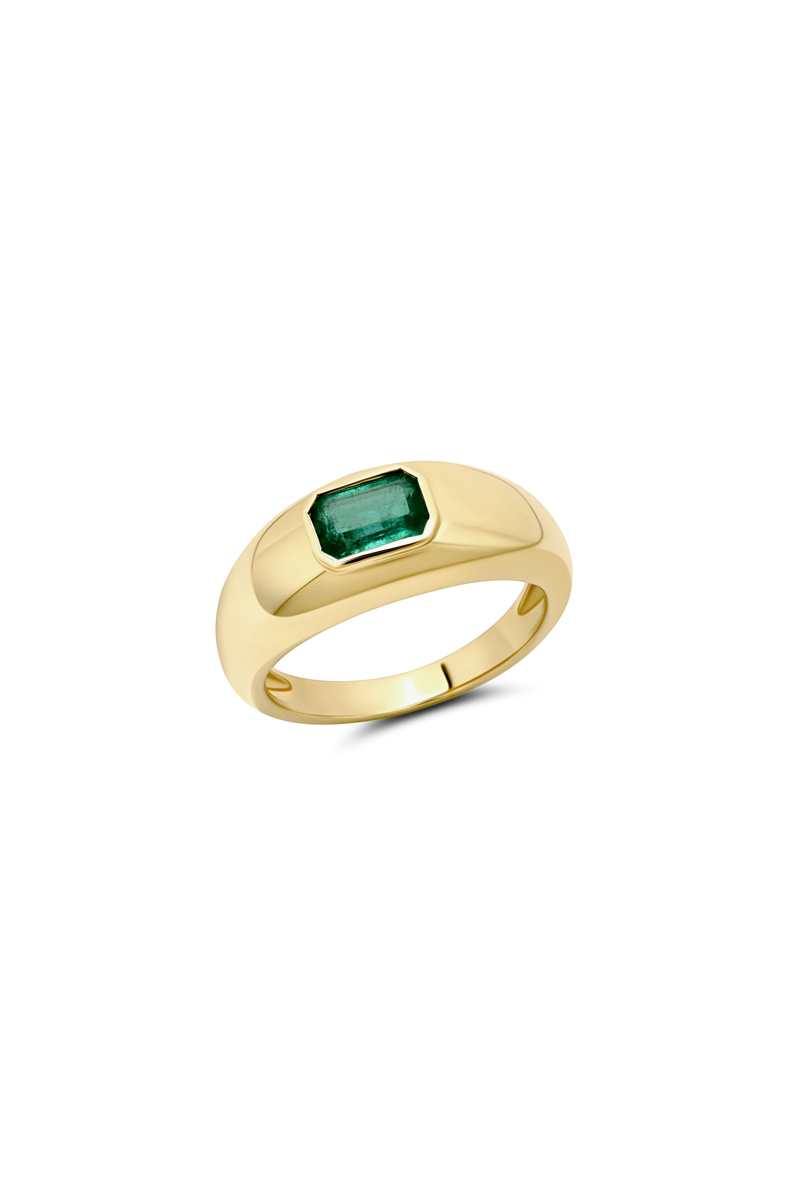 Small Balloon Ring with Emerald