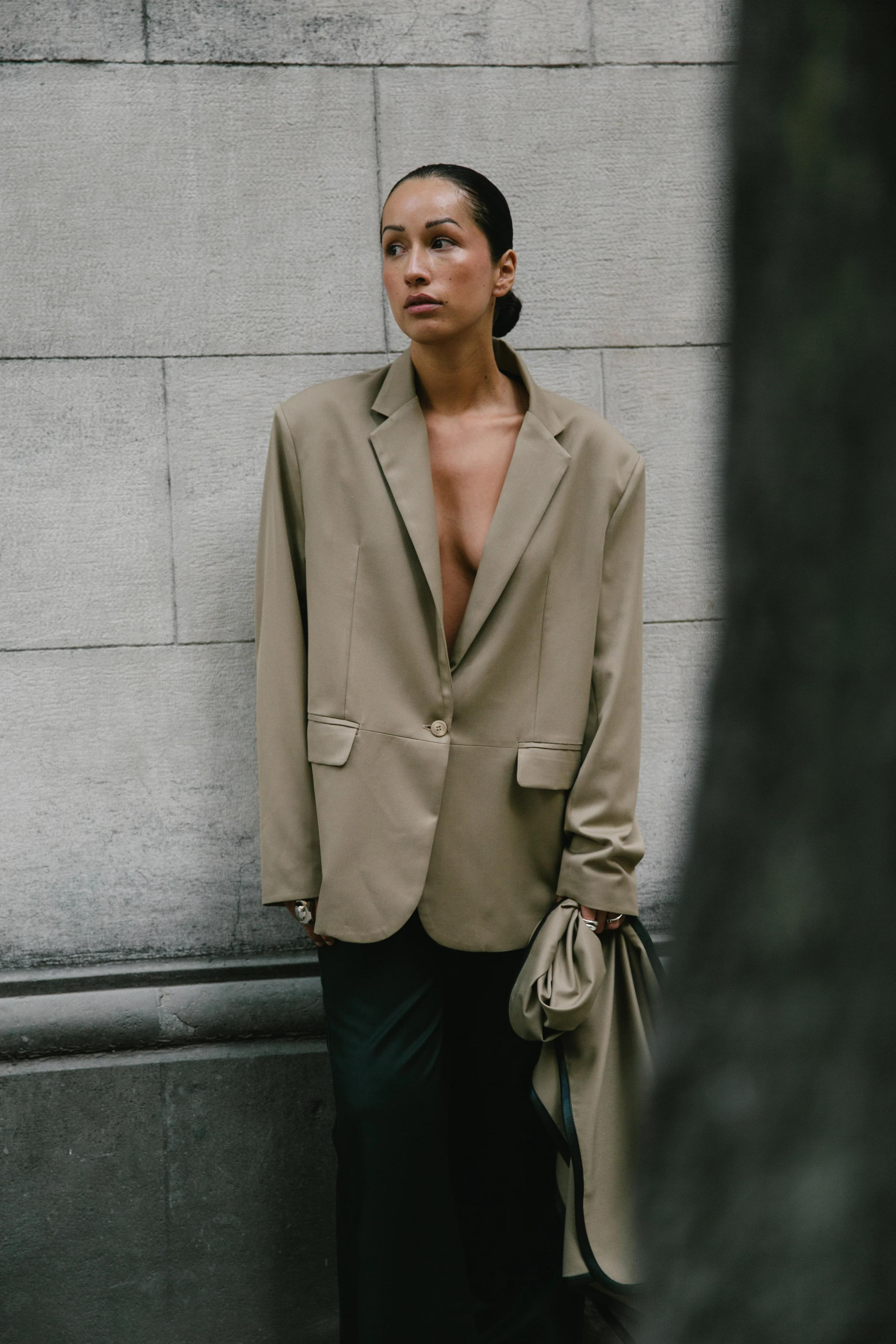 The Oversized Blazer in Tan