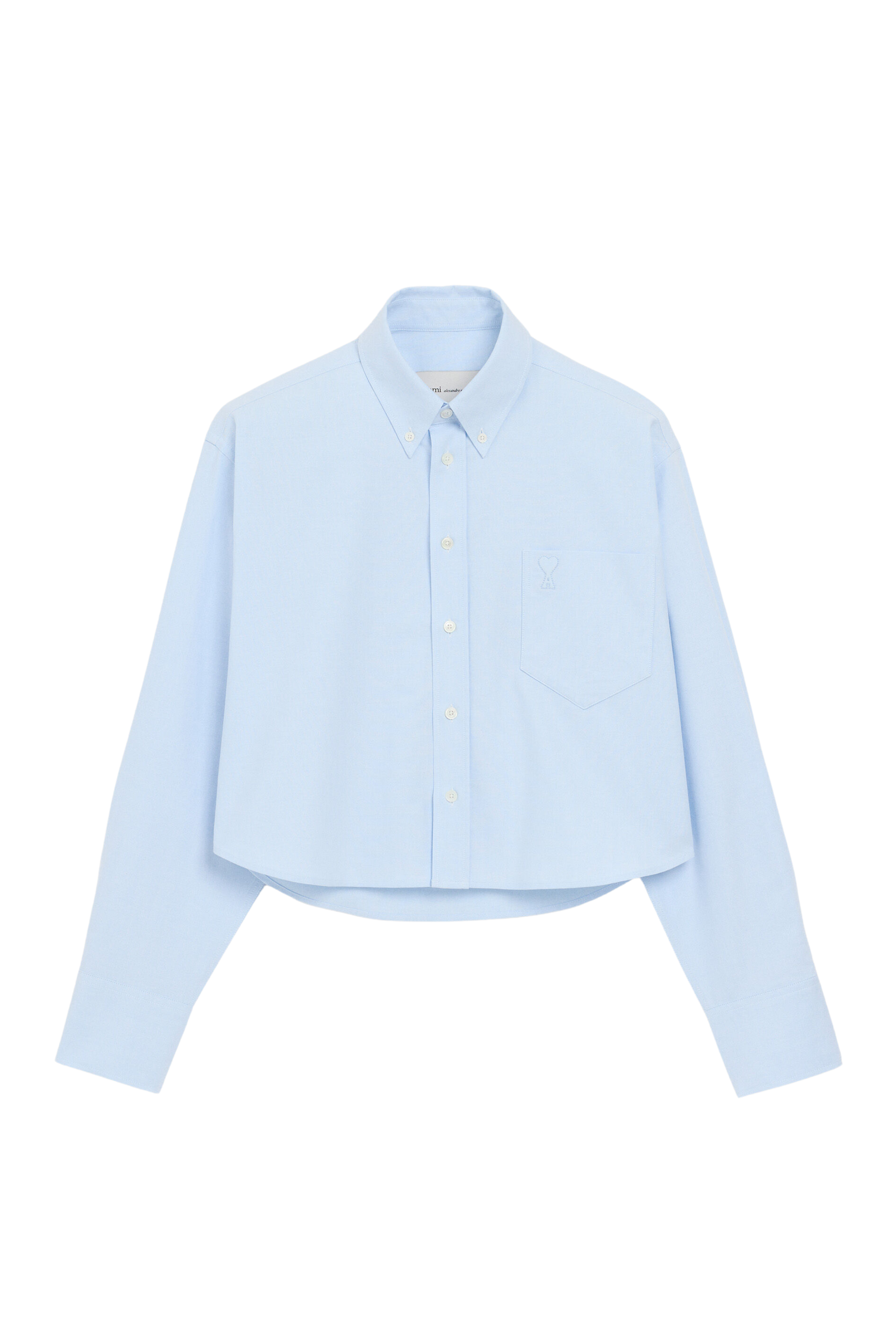Button Down Cropped Oversized Shirt