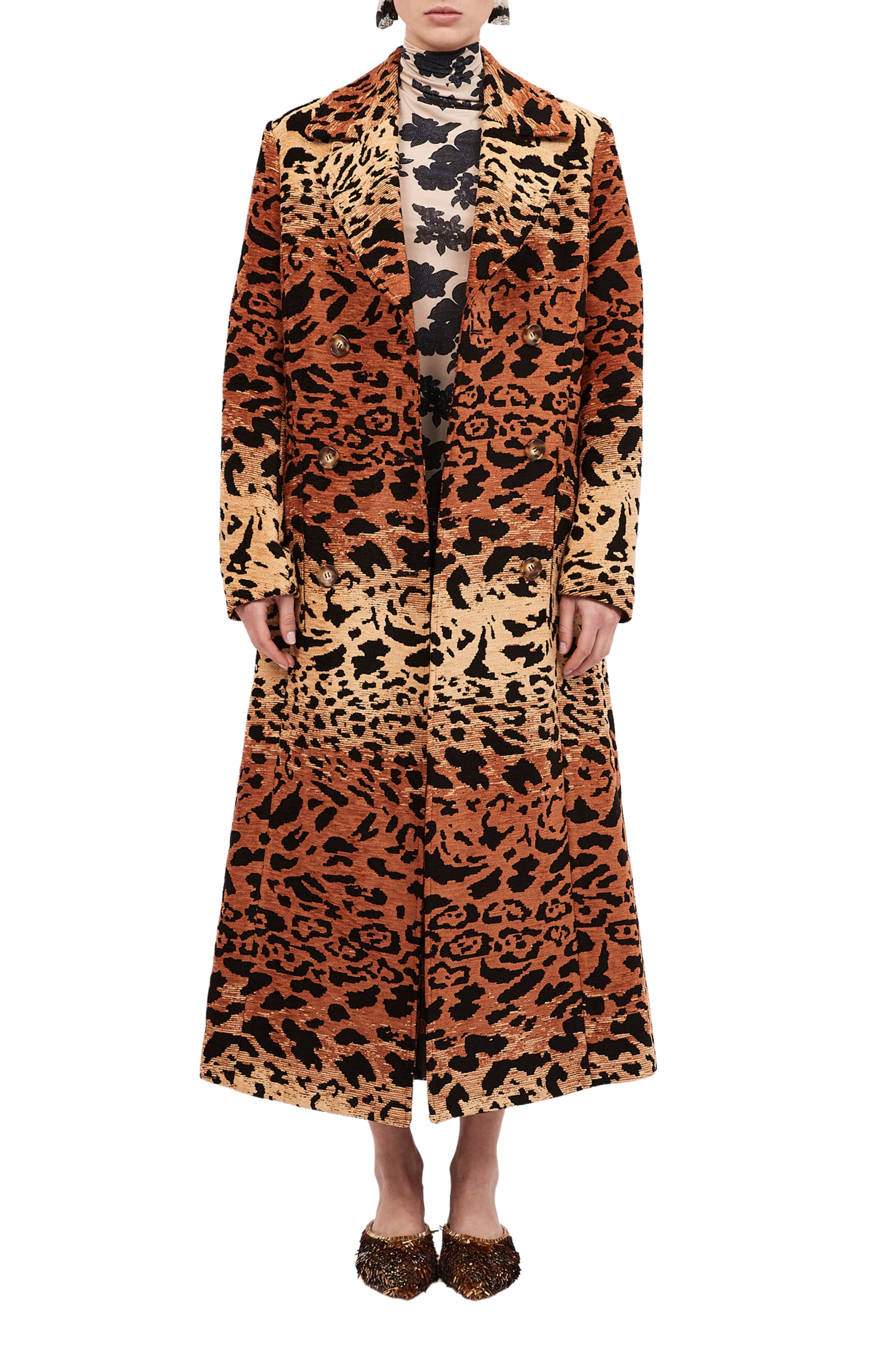 Valentina Jacquard Coat