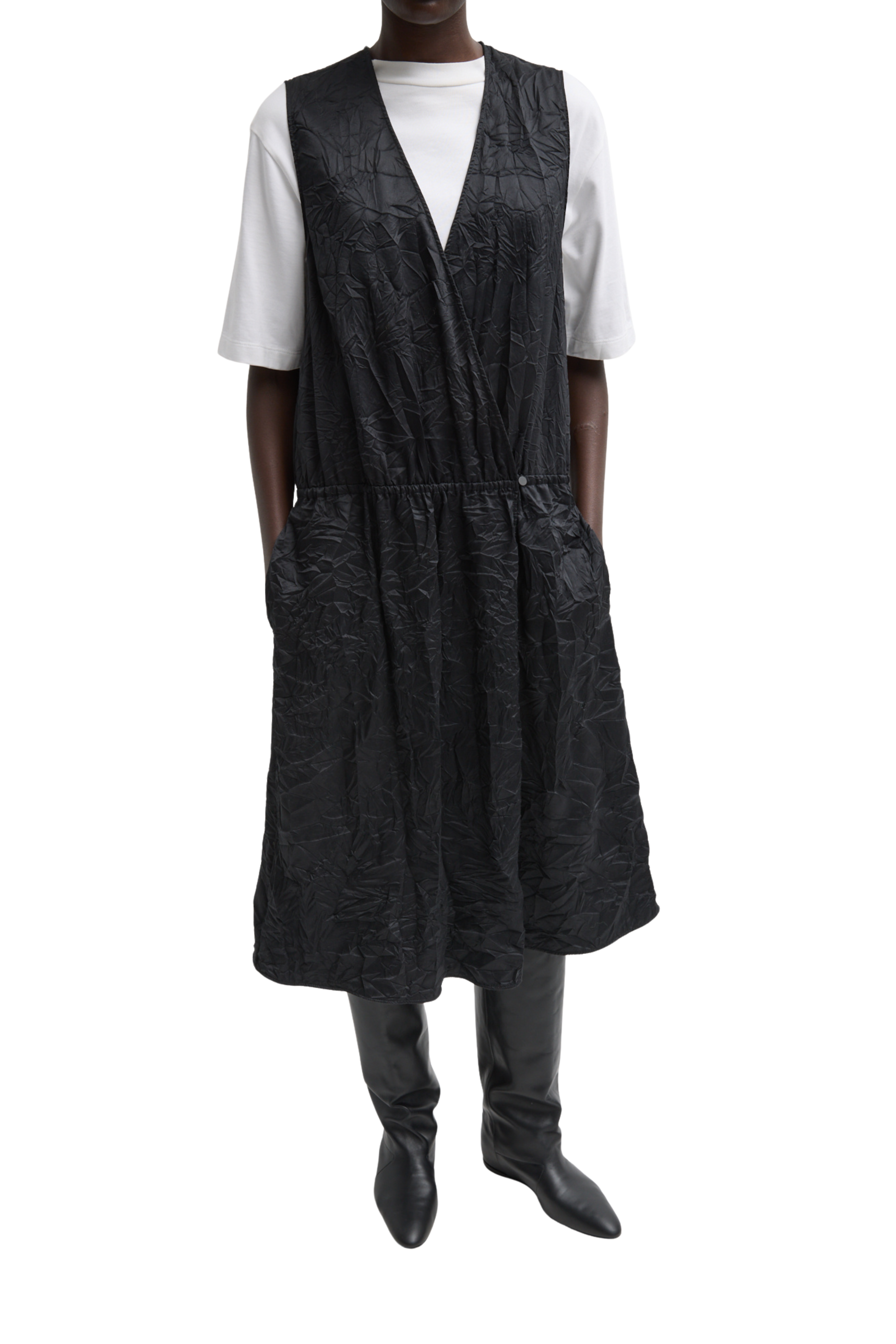 Tech Crush Wrap Dress - Black