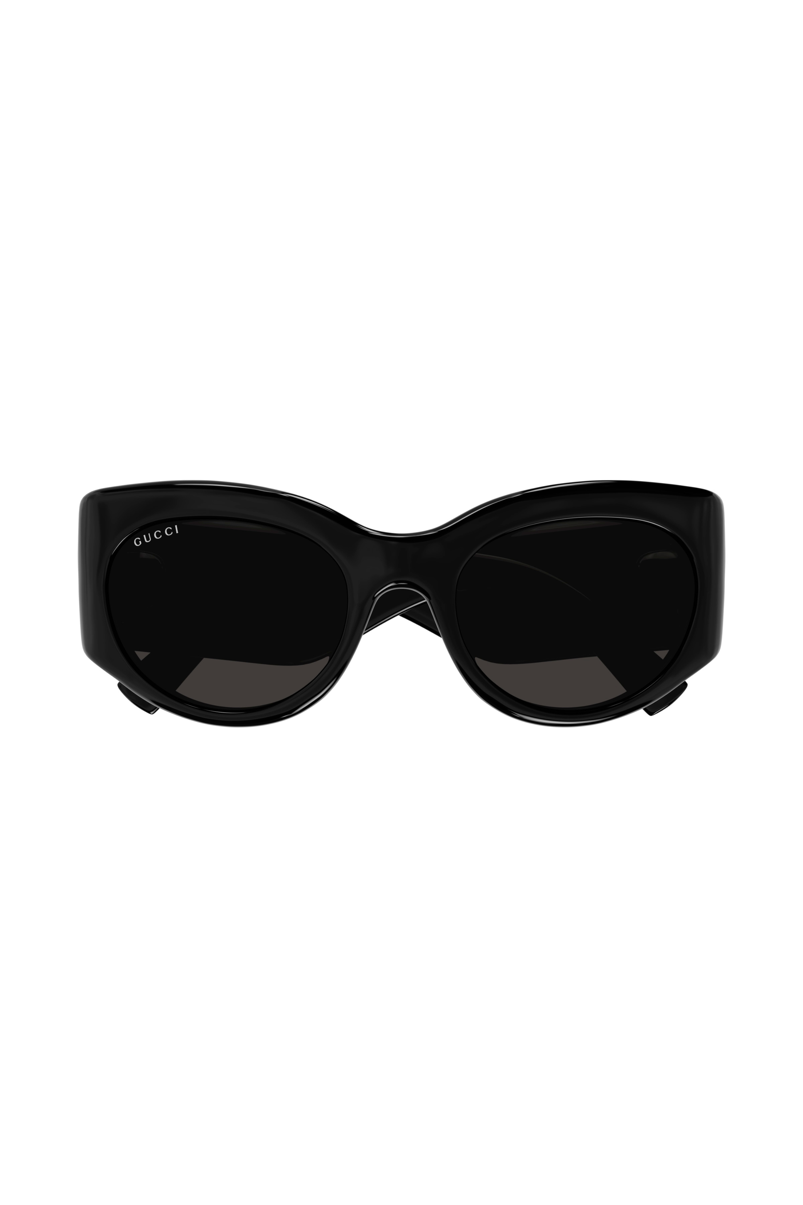 GUCCI Embossed Logo Oval Frame Sunglasses
