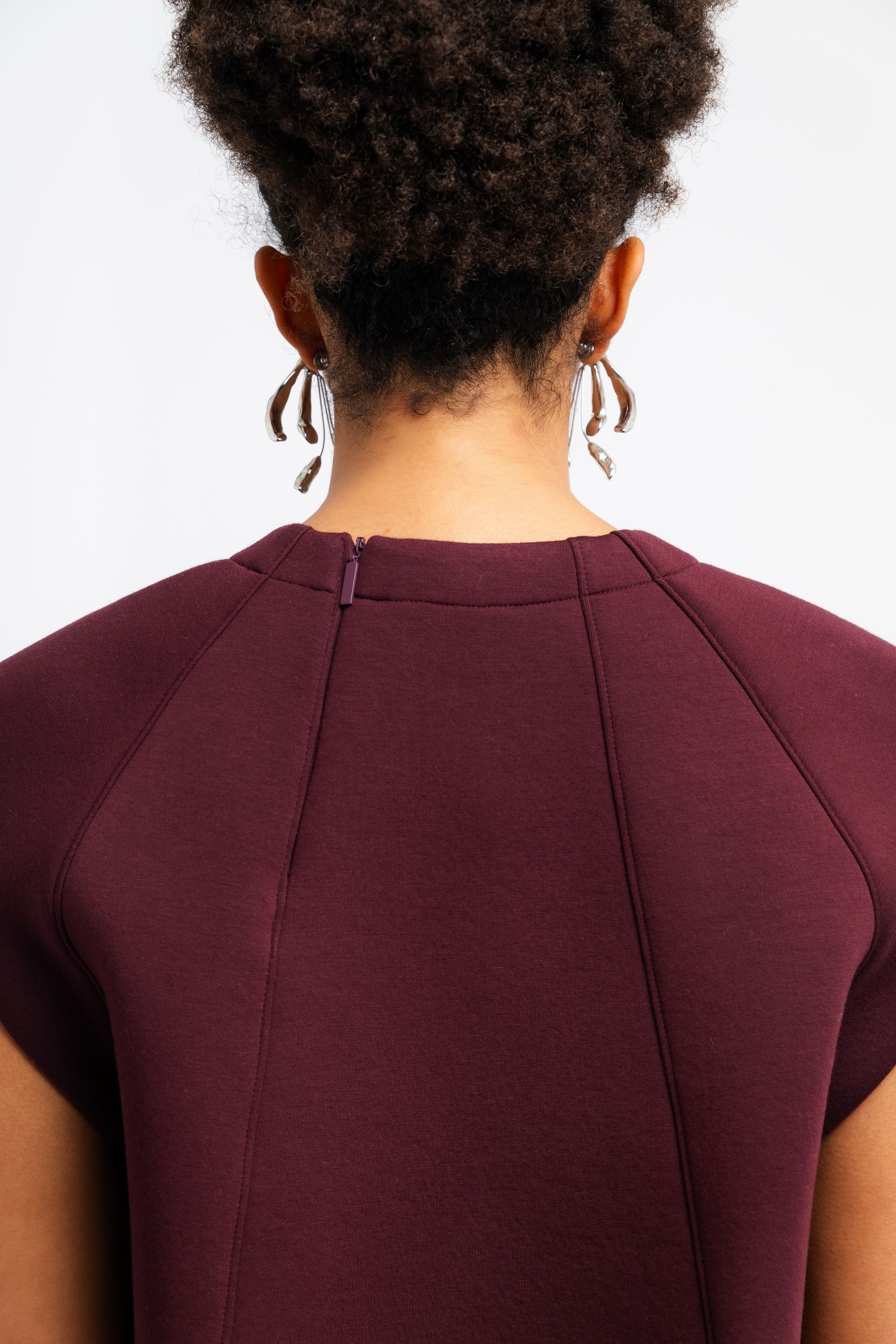 Bonded Viscose Sculpted Sleeveless Top