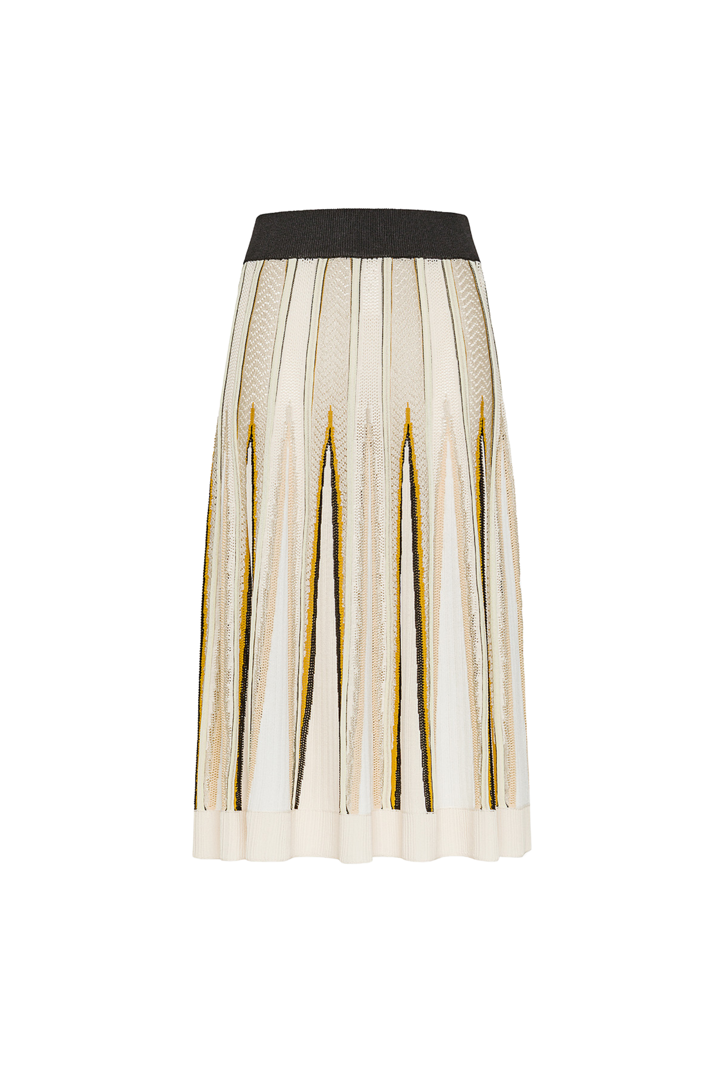 Chevron Intarsia Skirt