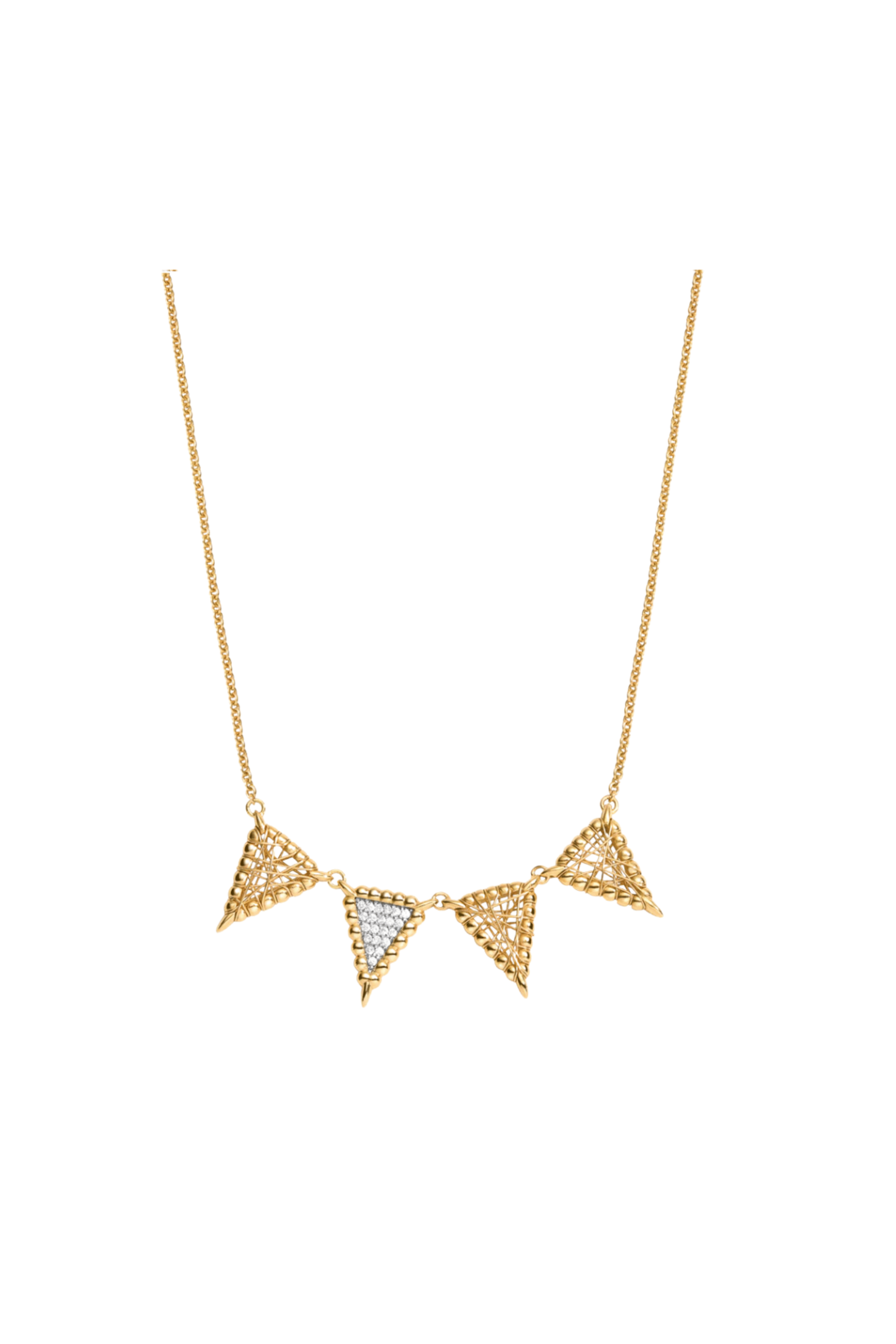 Sybil 4 Point Diamond Necklace