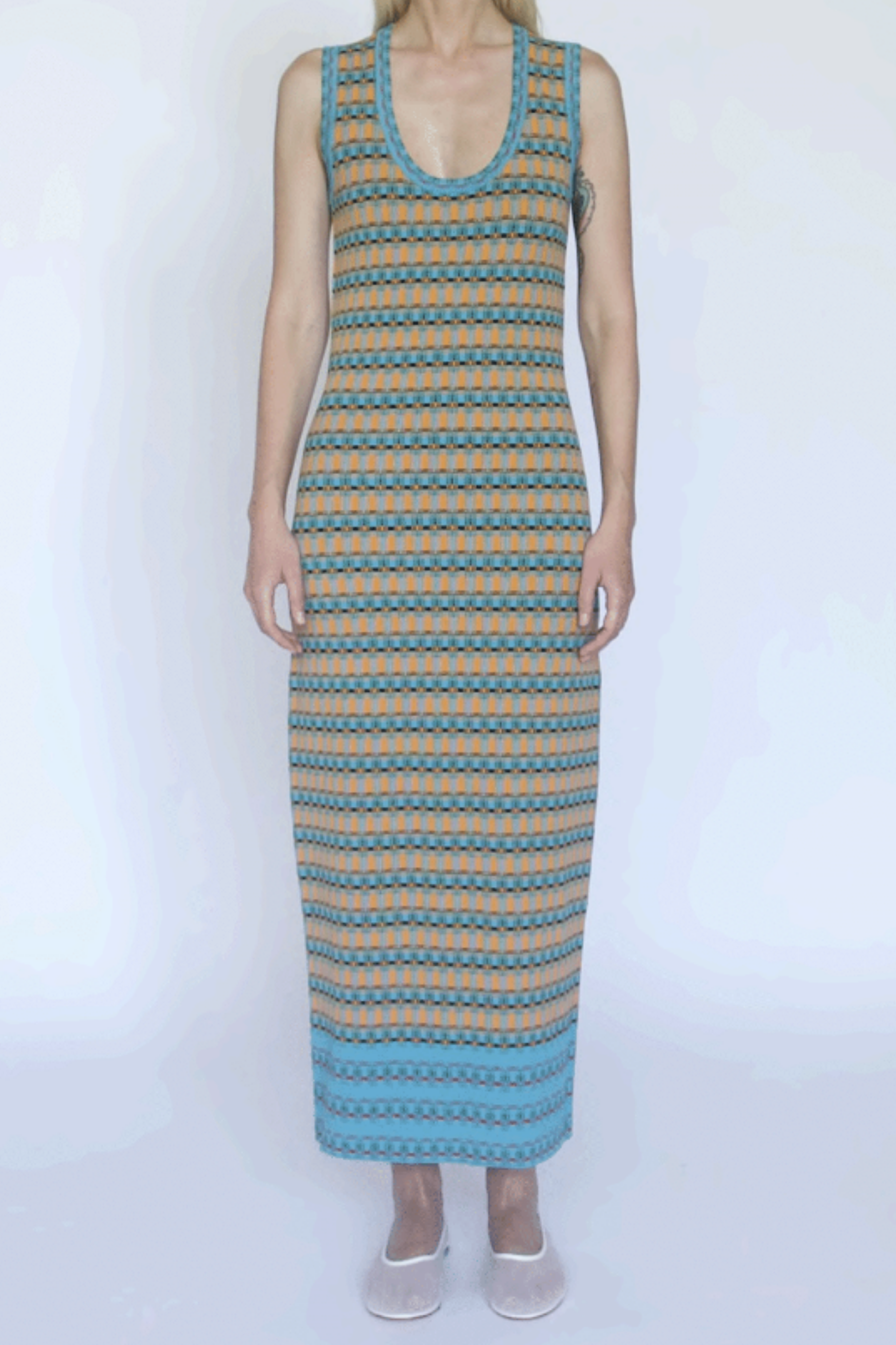 ZANKOV Juliette Stripe Maxi Dress