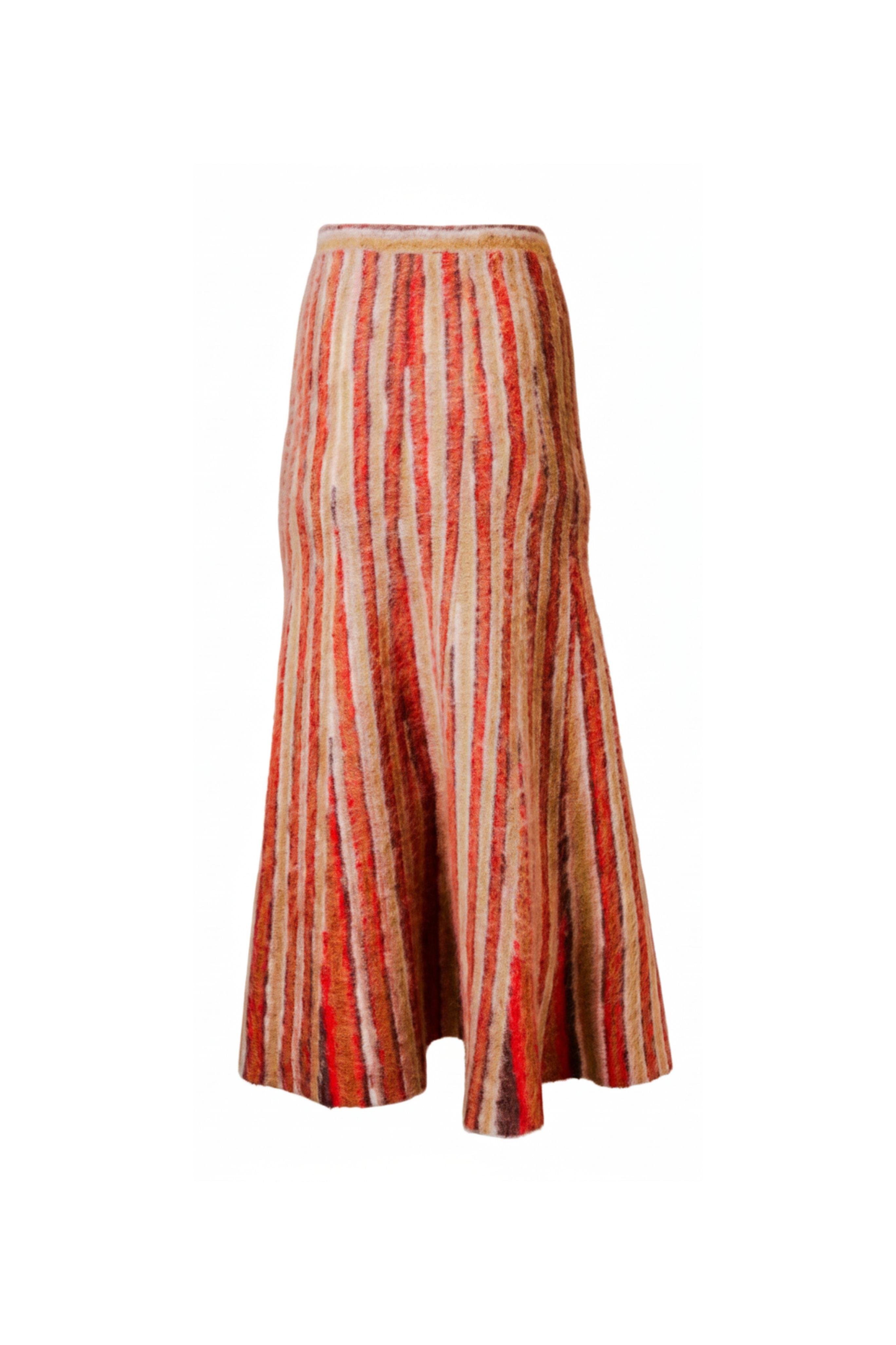 Zander Skirt in Camel Multi