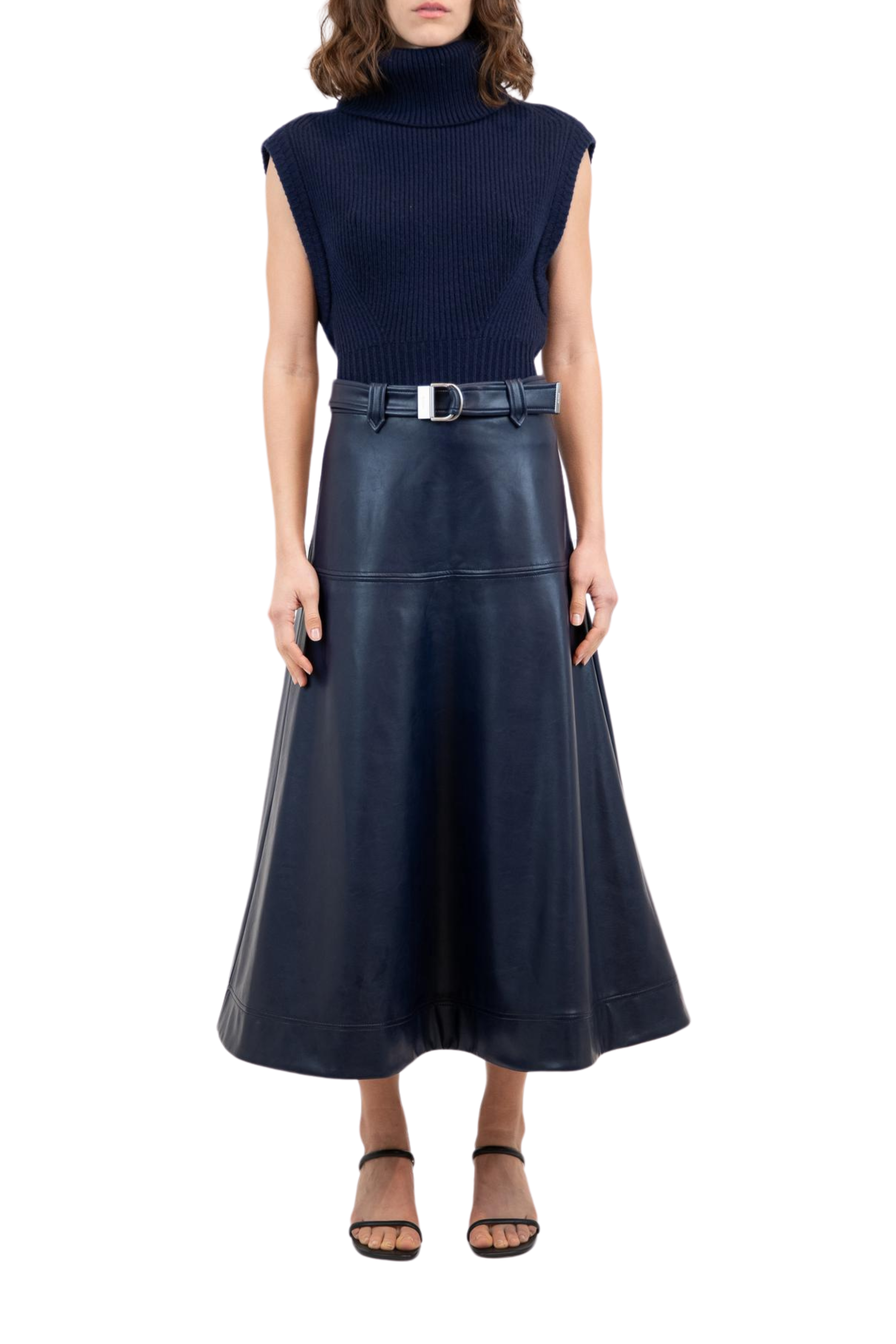 SIMKHAI Mayson Belted Skirt