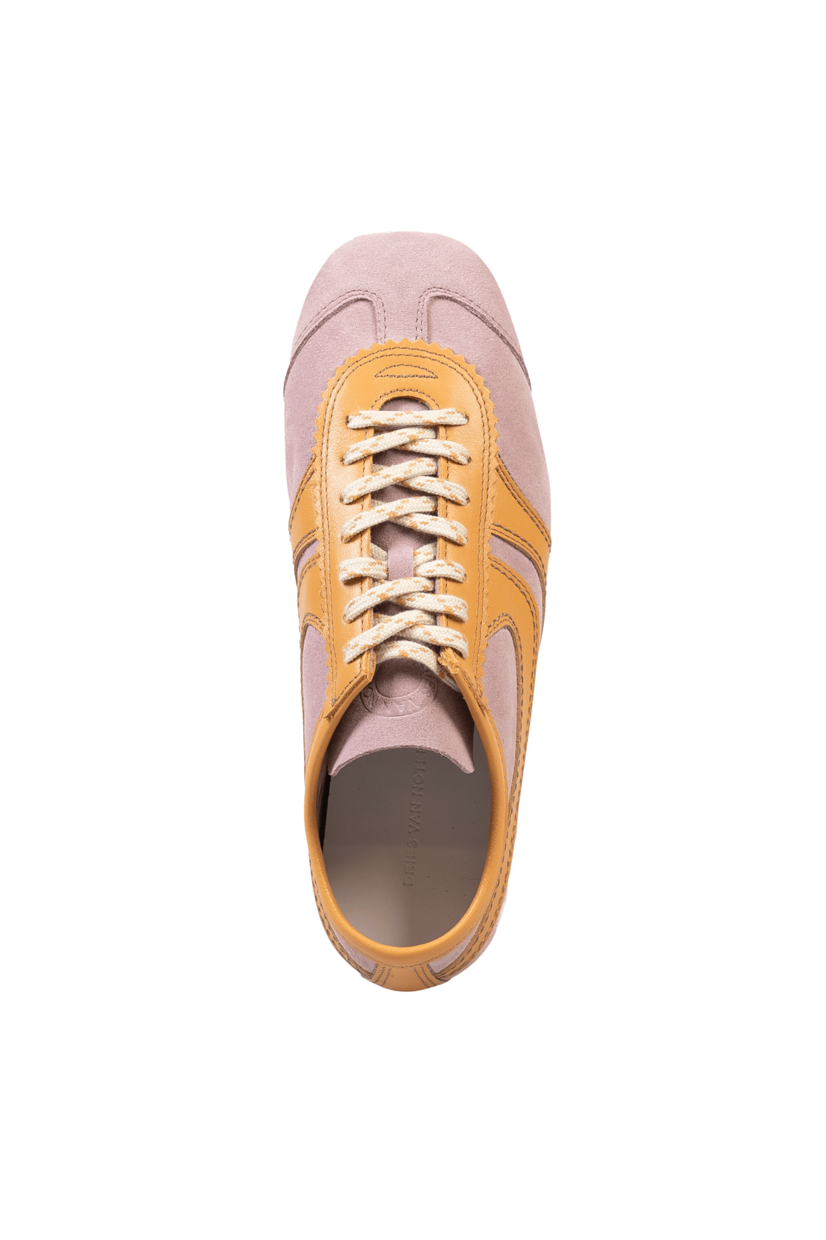 DRIES VAN NOTEN Suede Pink Sneakers