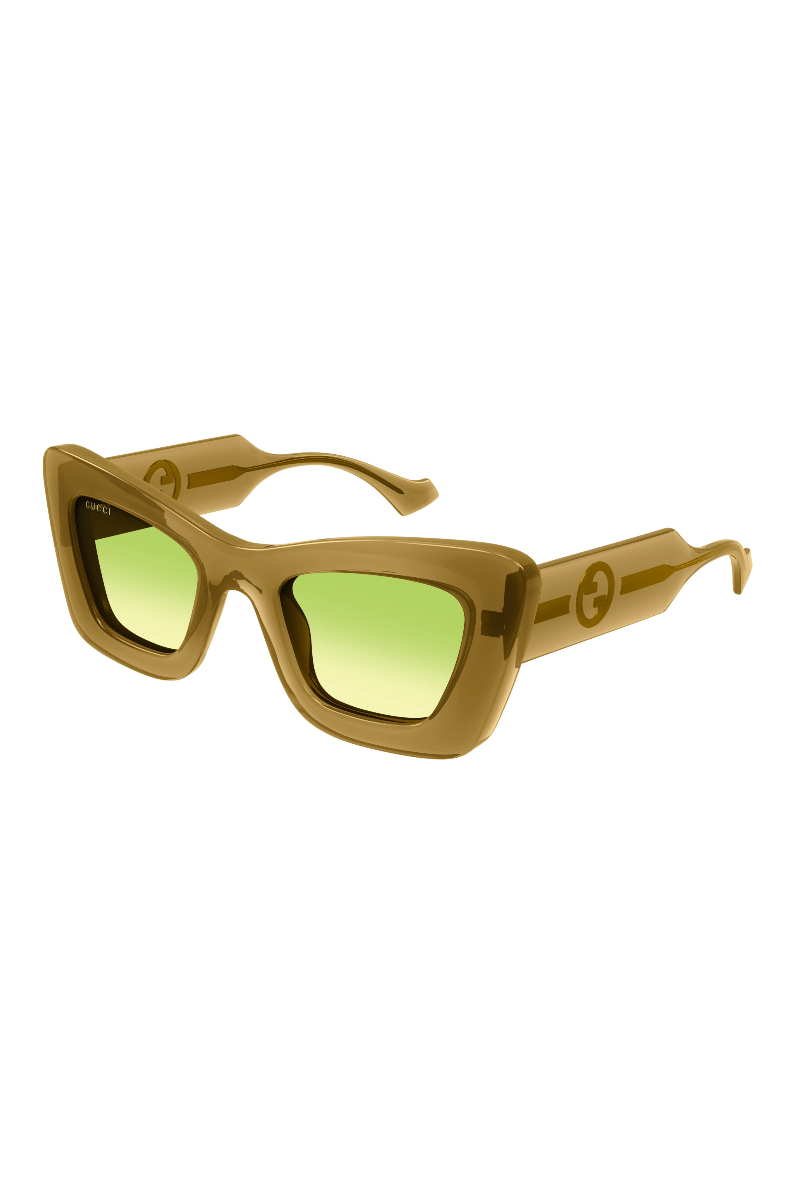 GUCCI Transparent Cat Eye Frame Sunglasses