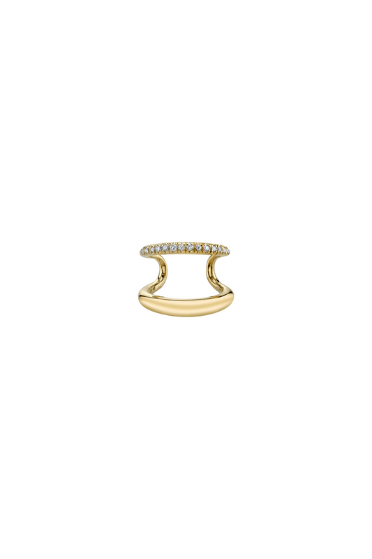 GABRIELA ARTIGAS Twin Tusk Earrings with Pave