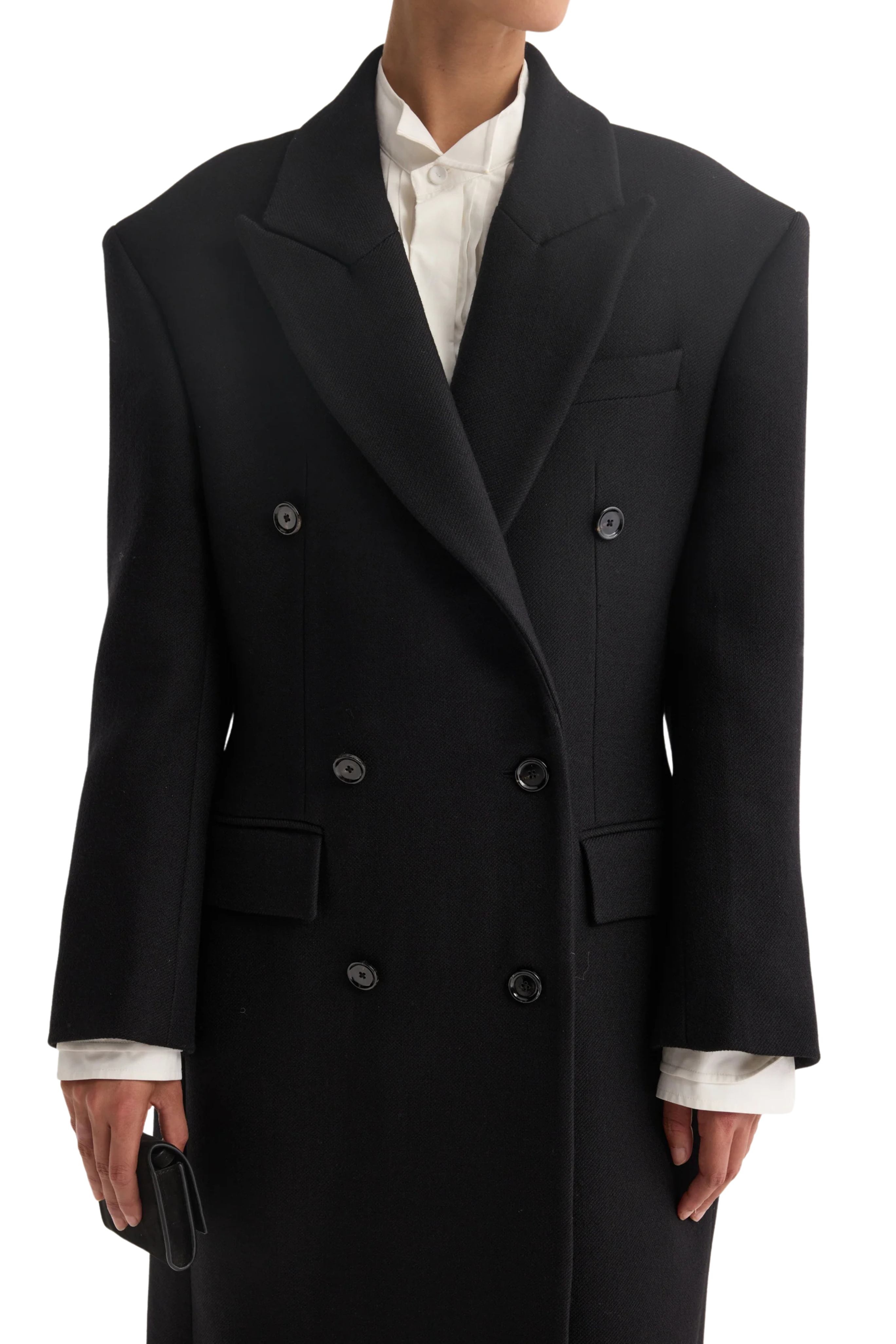 Hourglass Wool Coat