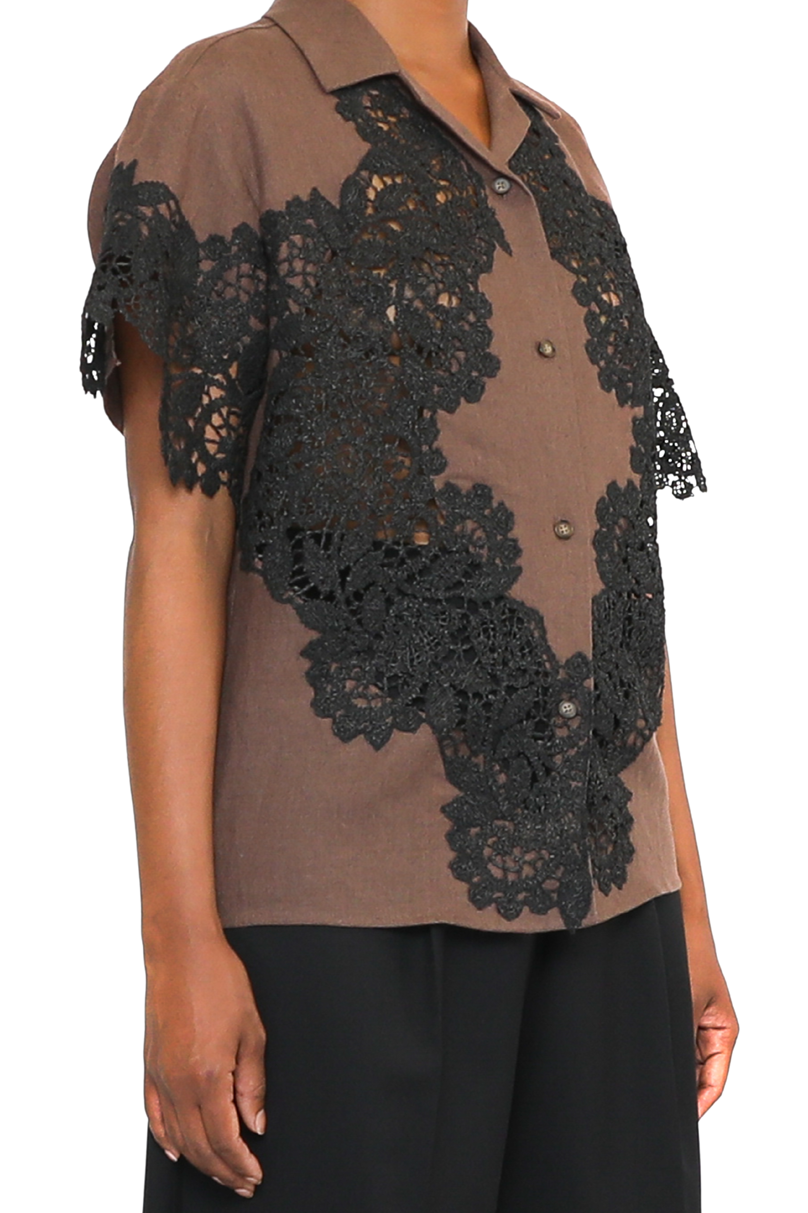 ROSIE ASSOULIN Lace Cabana Shirt