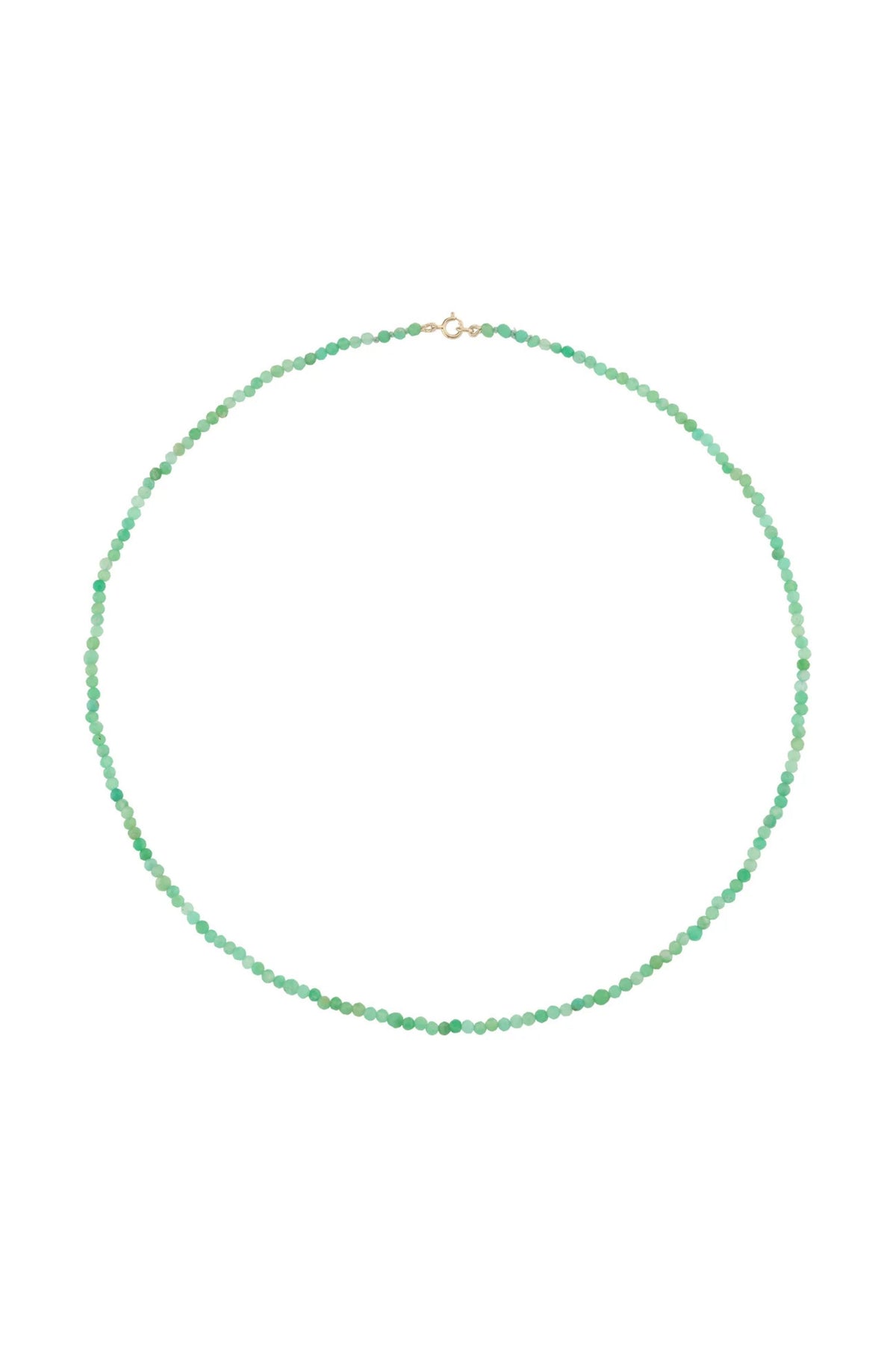 Petite Chrysoprase Beaded Necklace