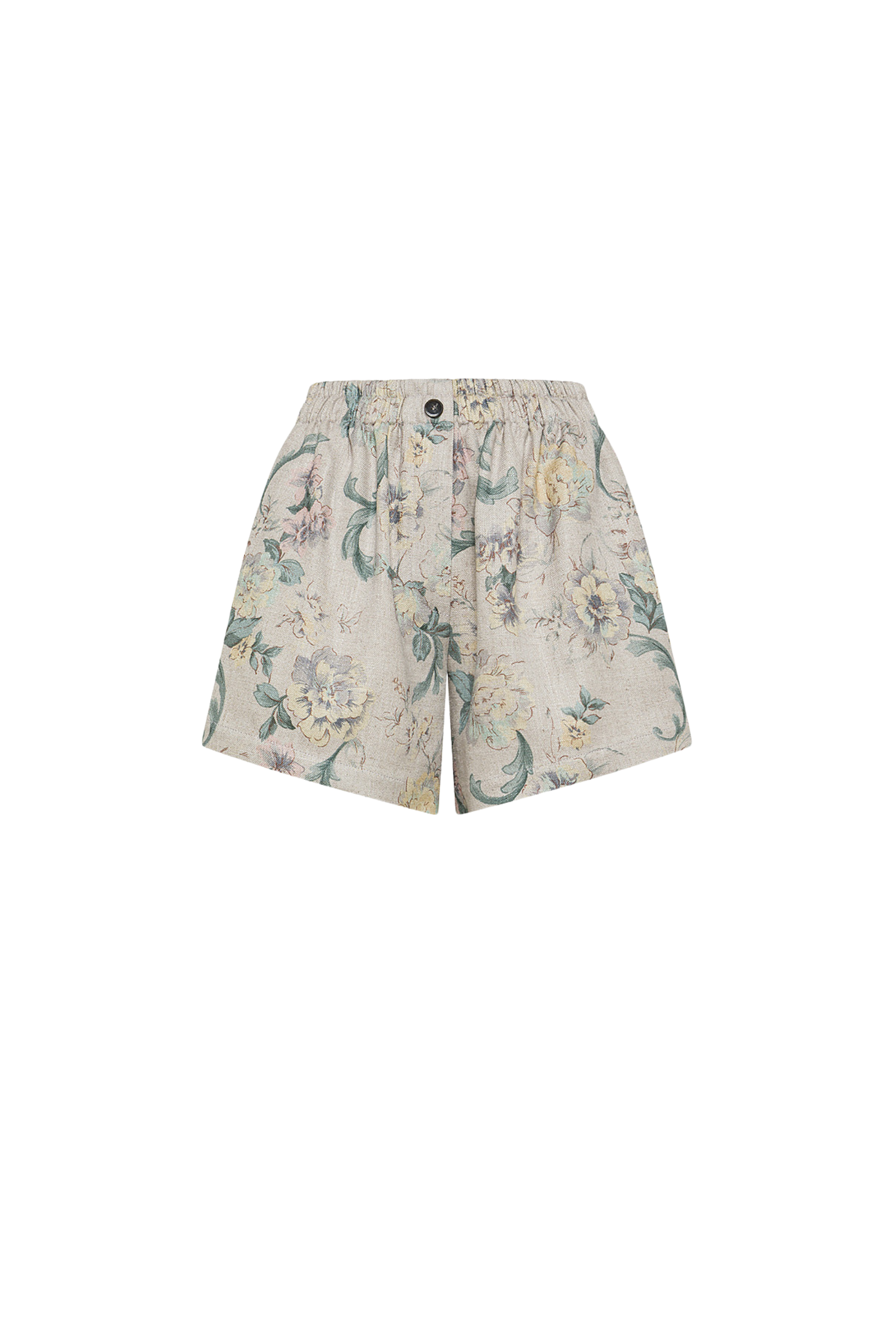 "Peonia My Love" Bermuda Pants
