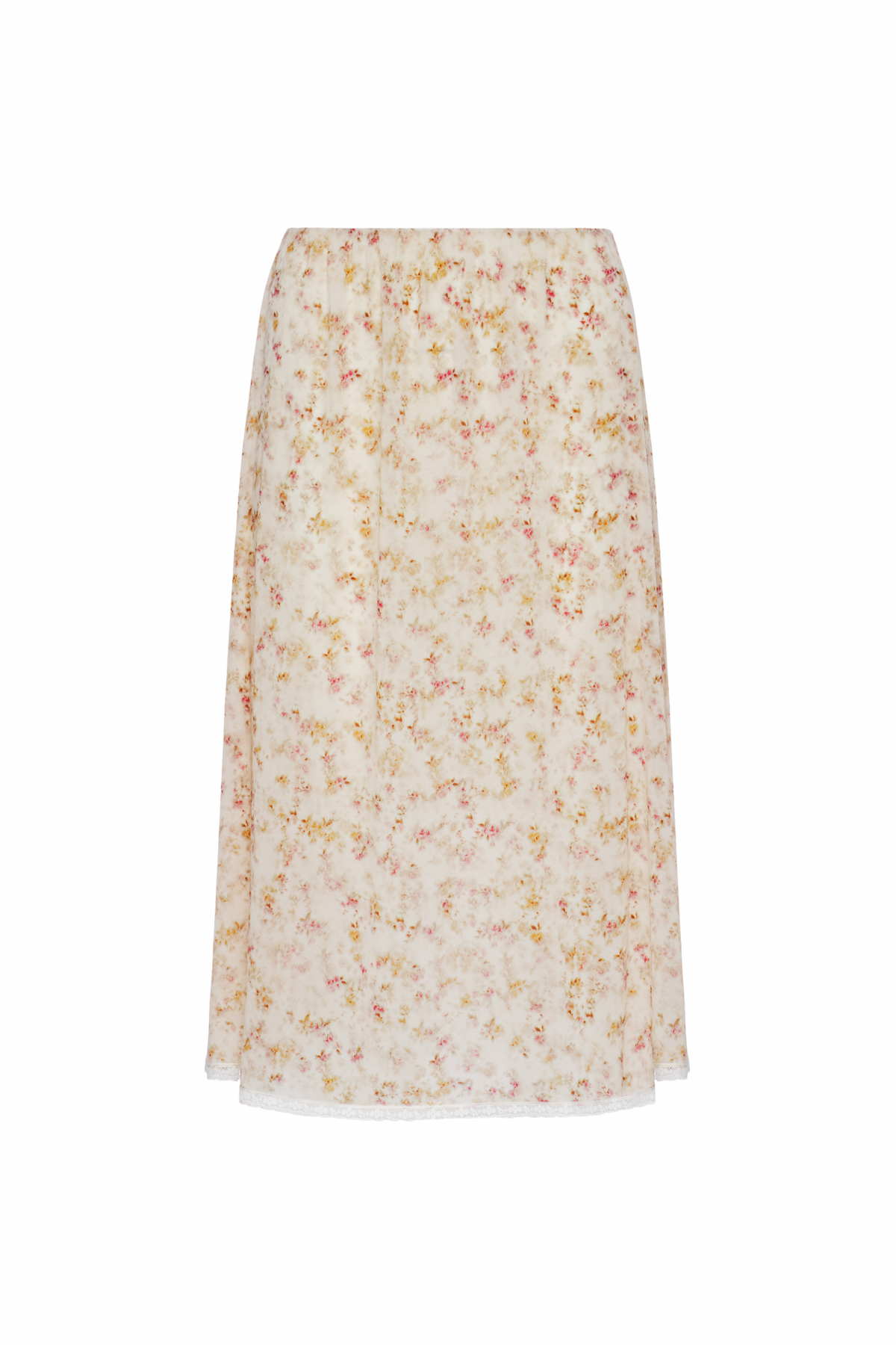 Printed Skirt - Beige
