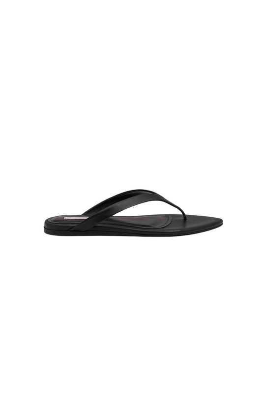 Pointed Toe Flip Flops - Black