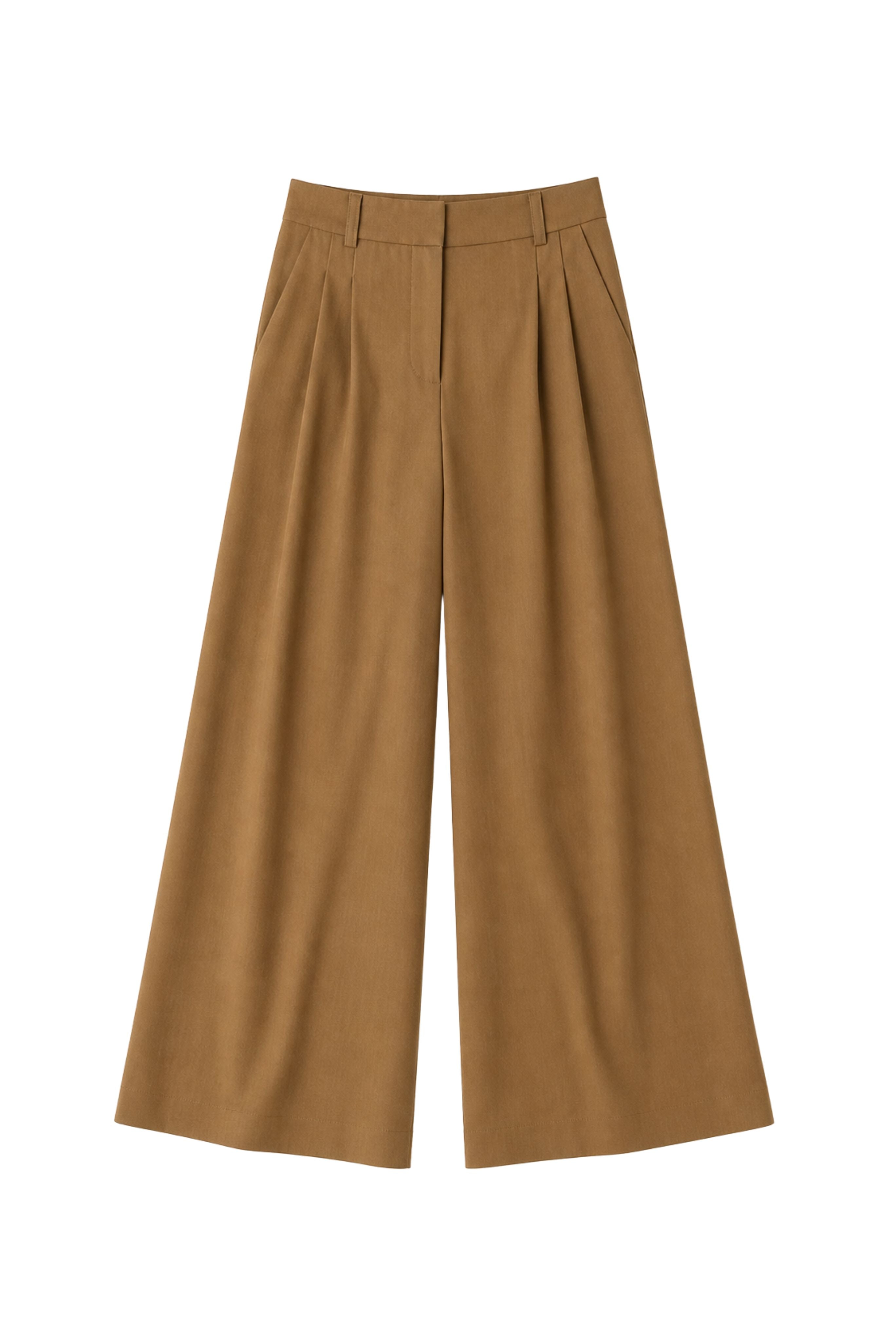 Wide Leg Pleated Trouser