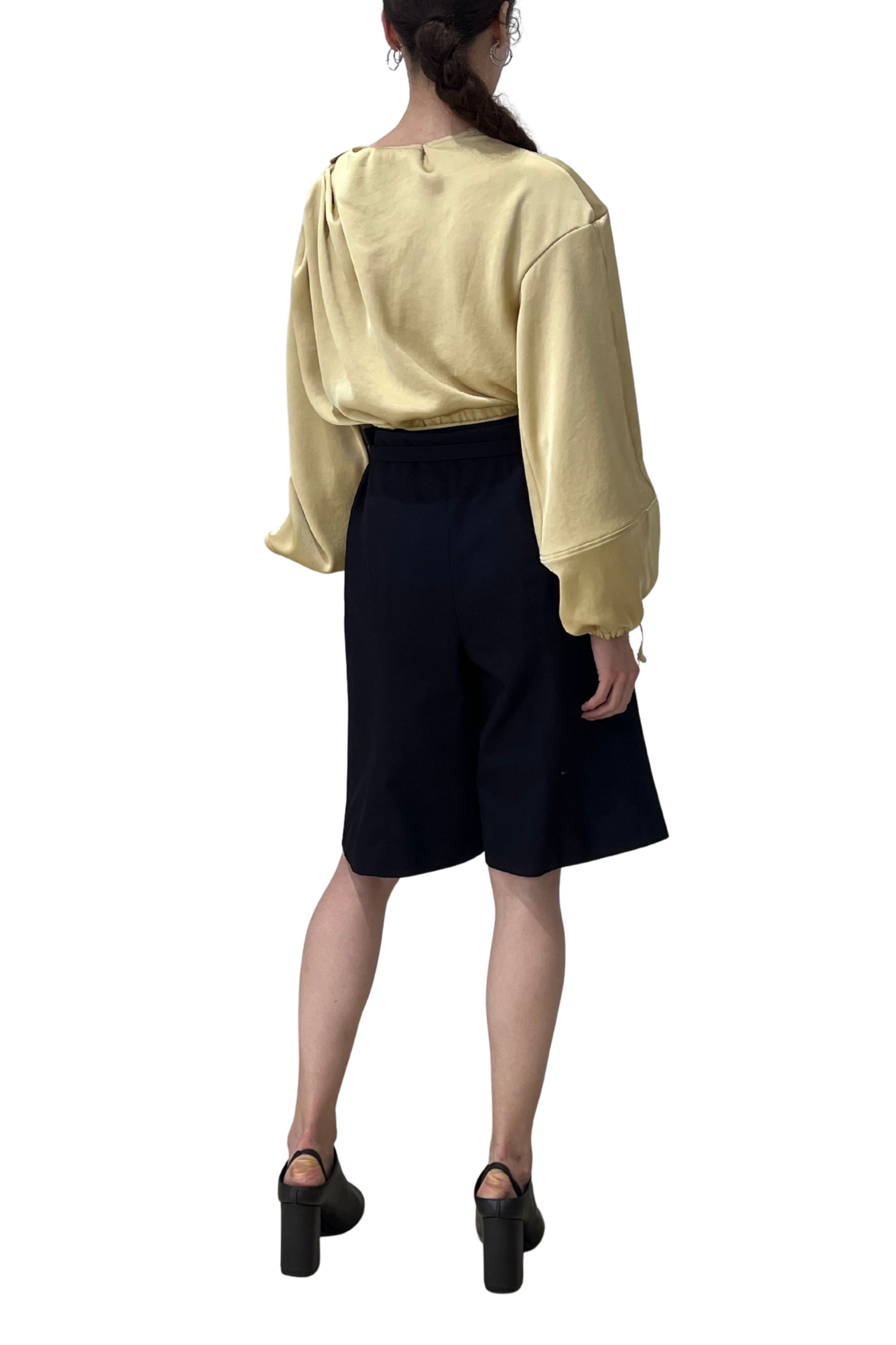 Crop Open Shoulder Bomber