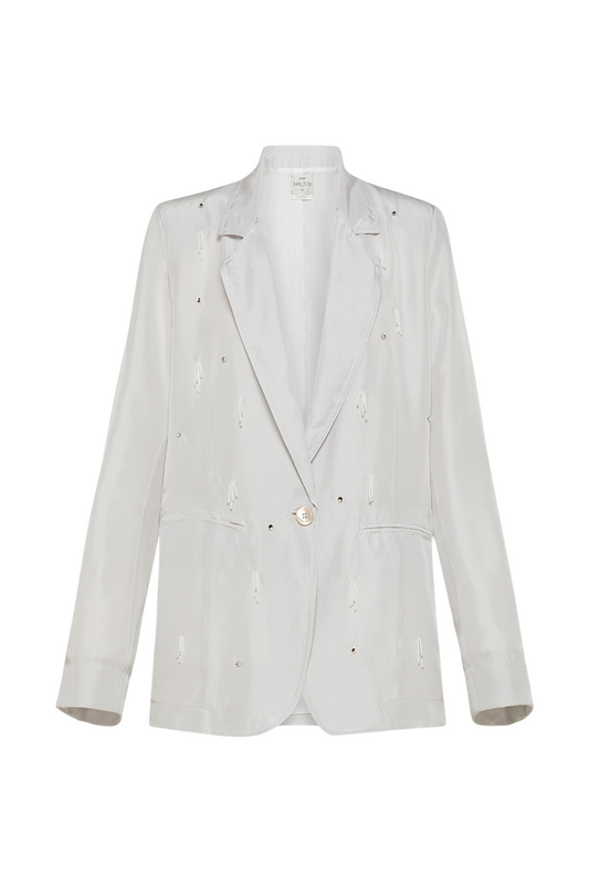 Habotai Silk Jacket With Beads