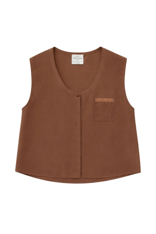 Matte Stretch Silk Satin Tank Top