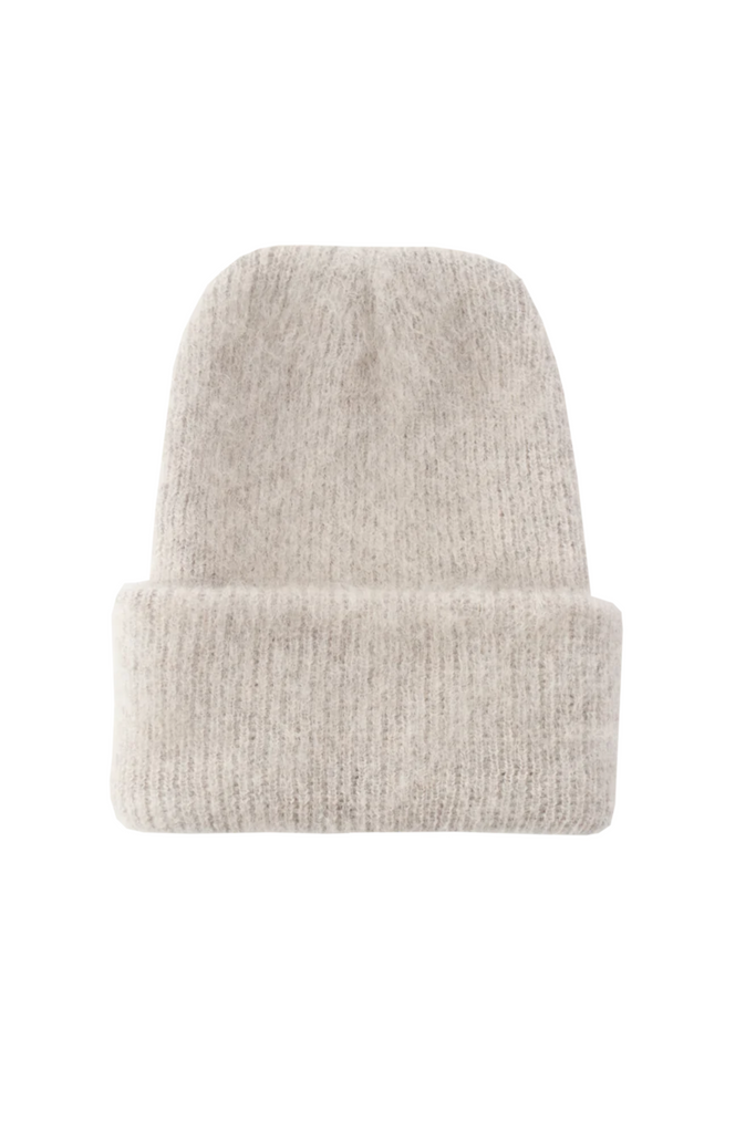 AISLING CAMPS Brushed Mohair French Grey Beanie