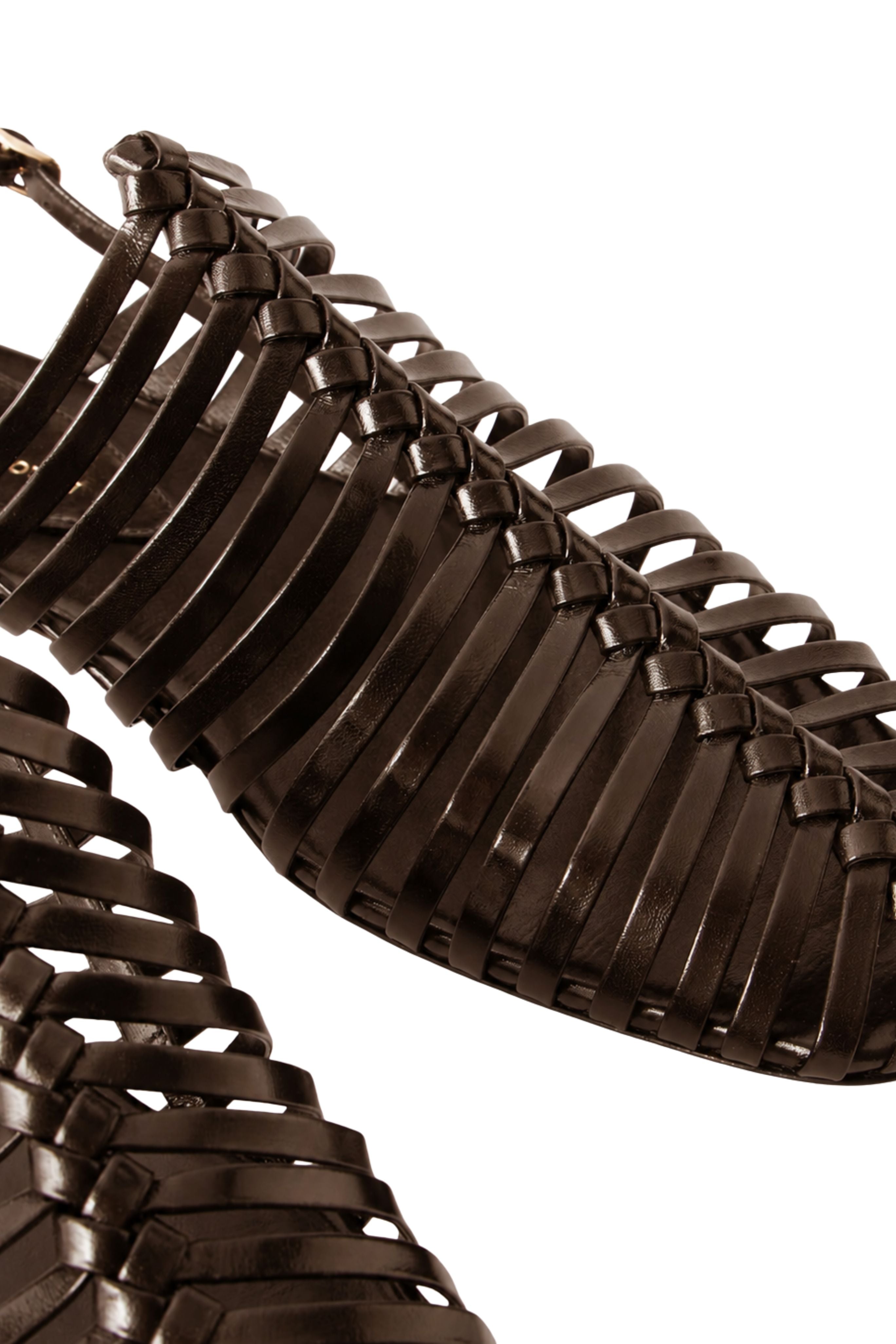 Cage Sandals - Dark Brown