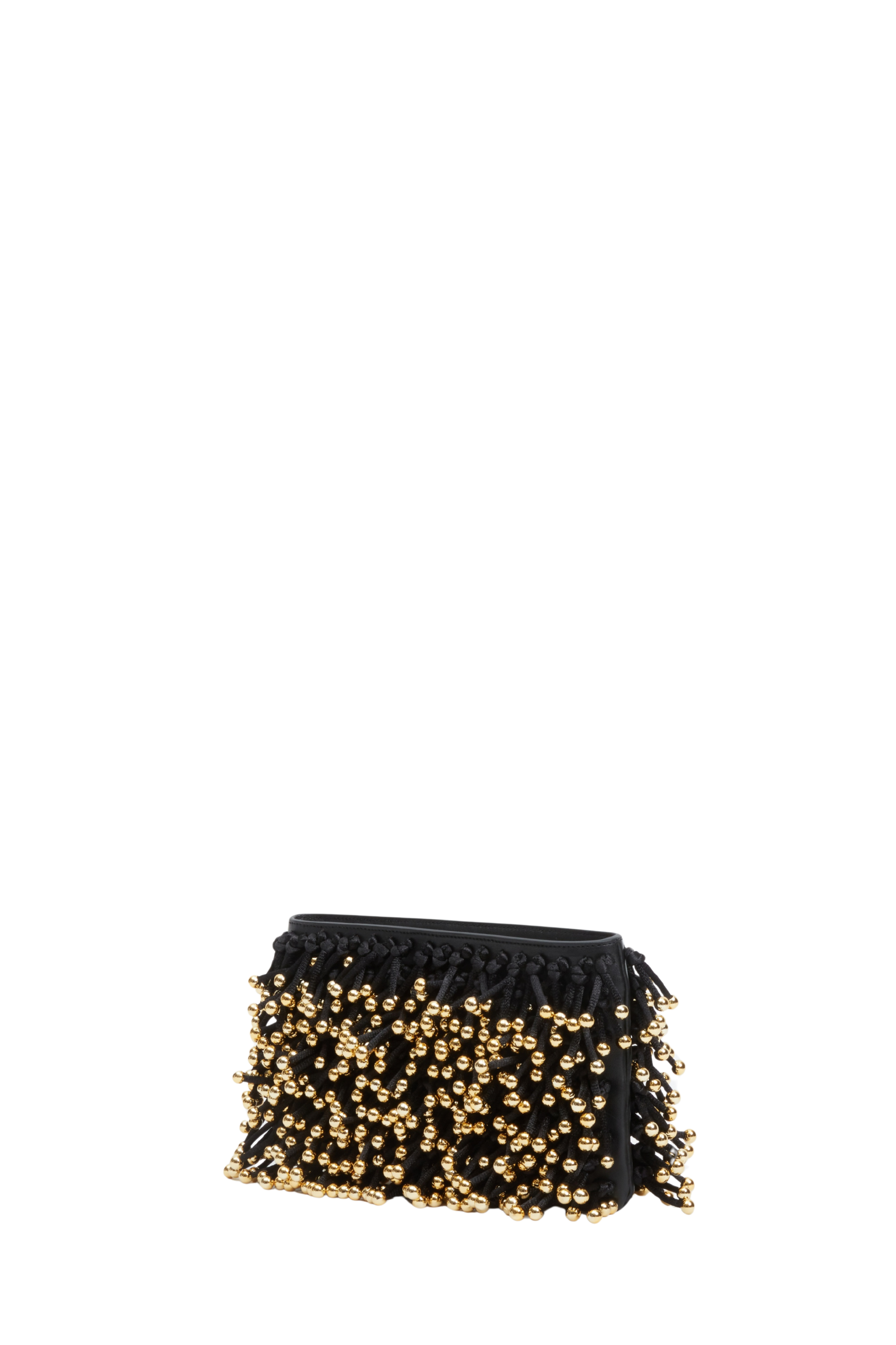 Reese Beaded Fringe Clutch