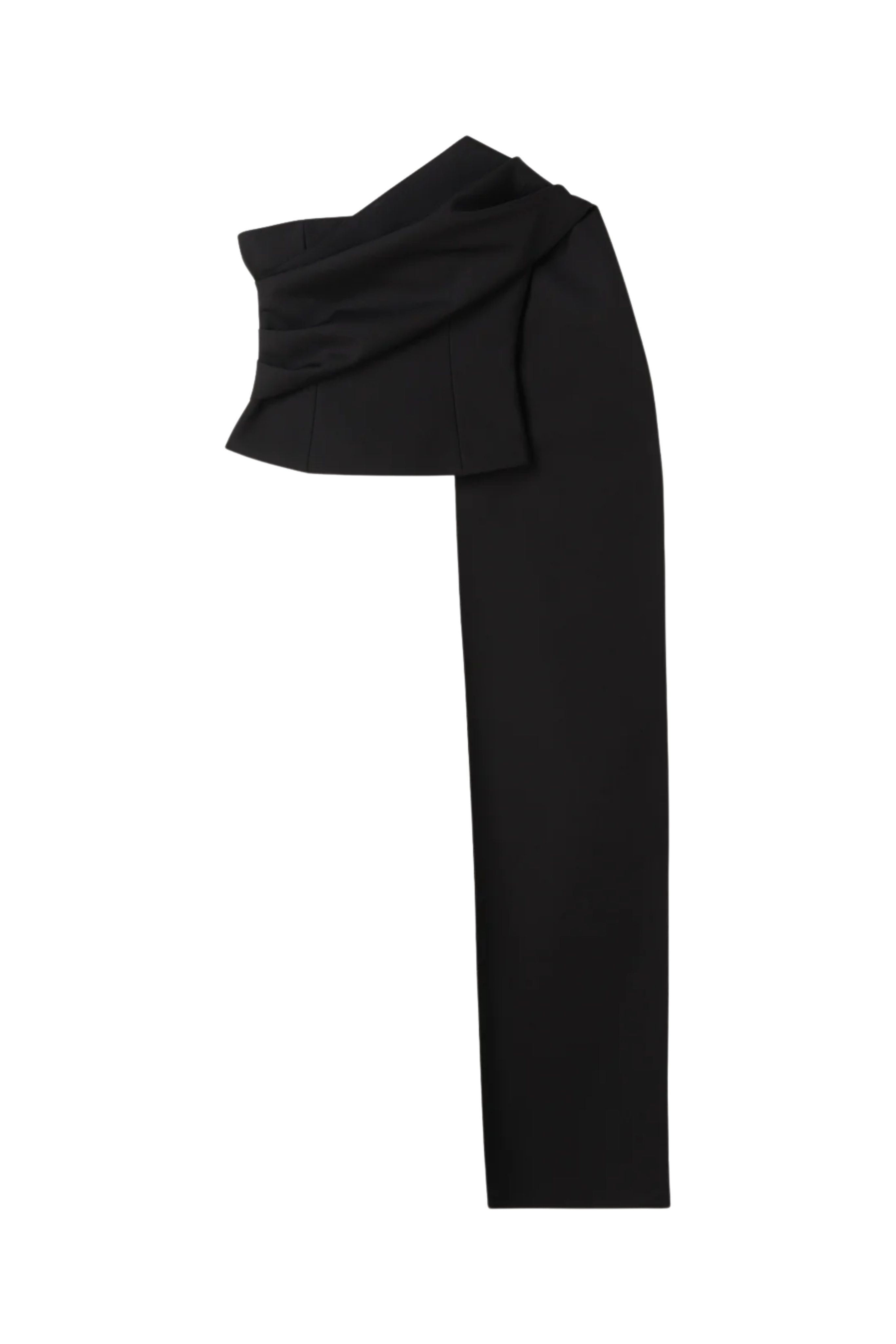One-Shoulder Cape Top
