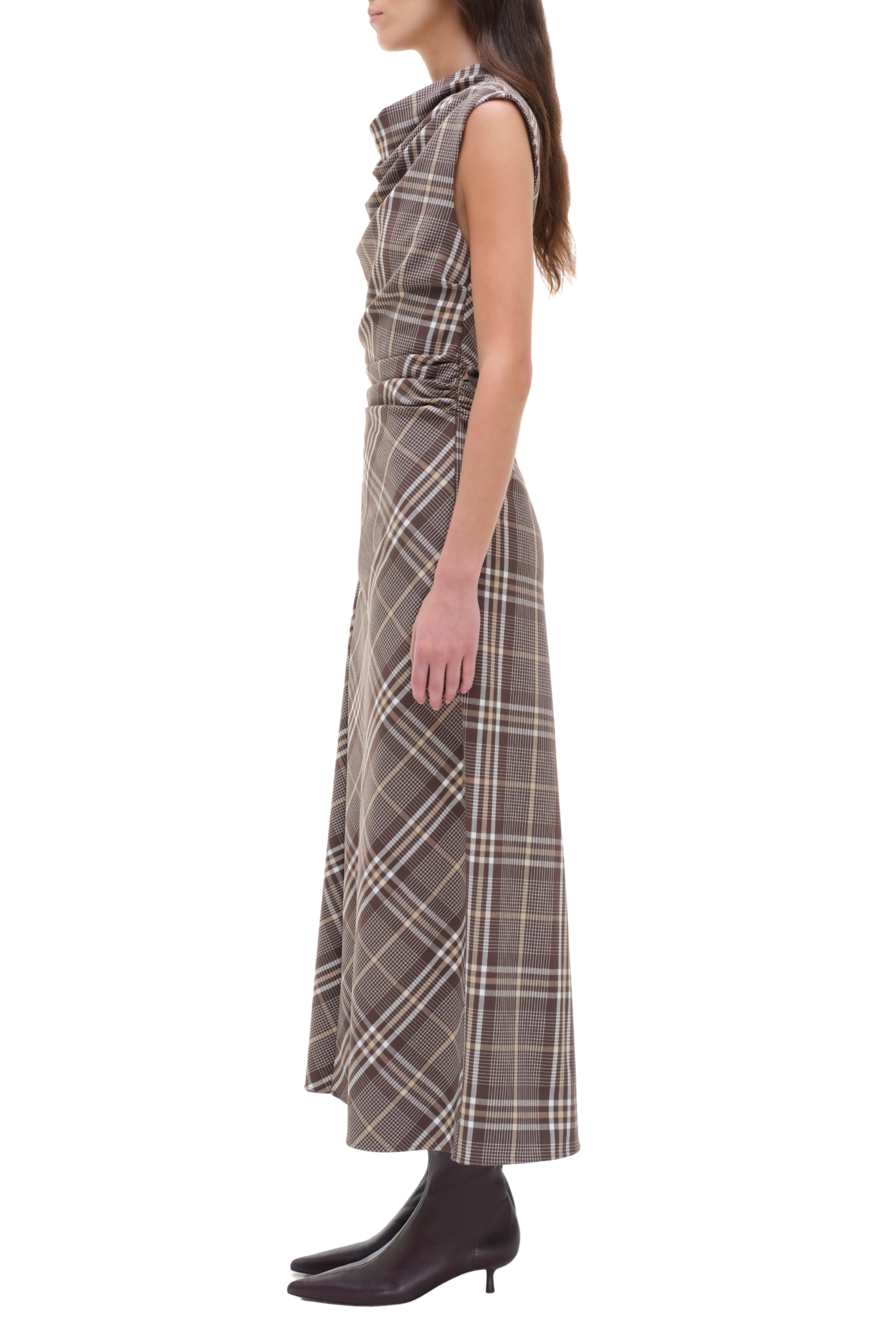 Burke Draped Midi Dress