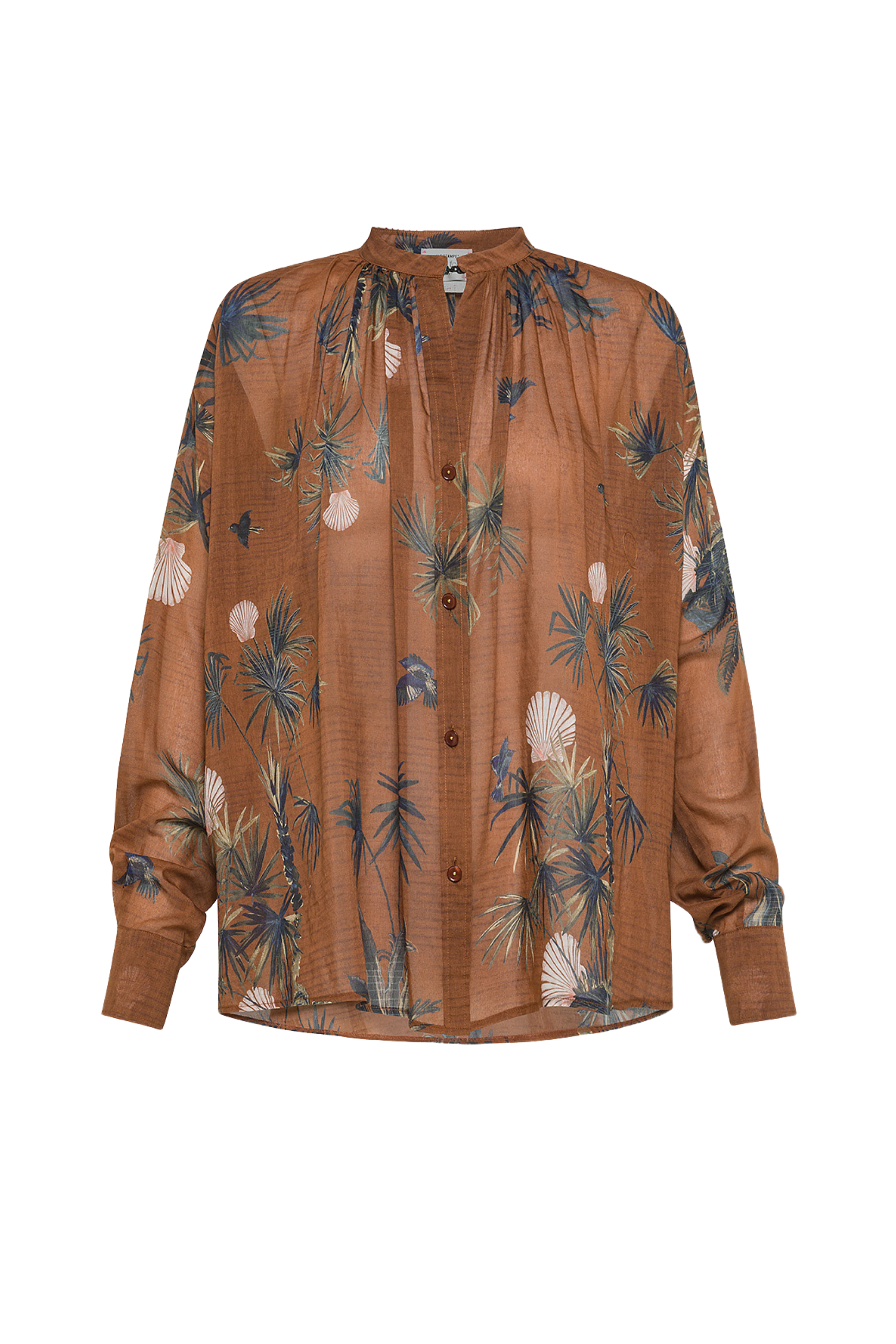 FORTE FORTE Forest Print Bohemian Shirt