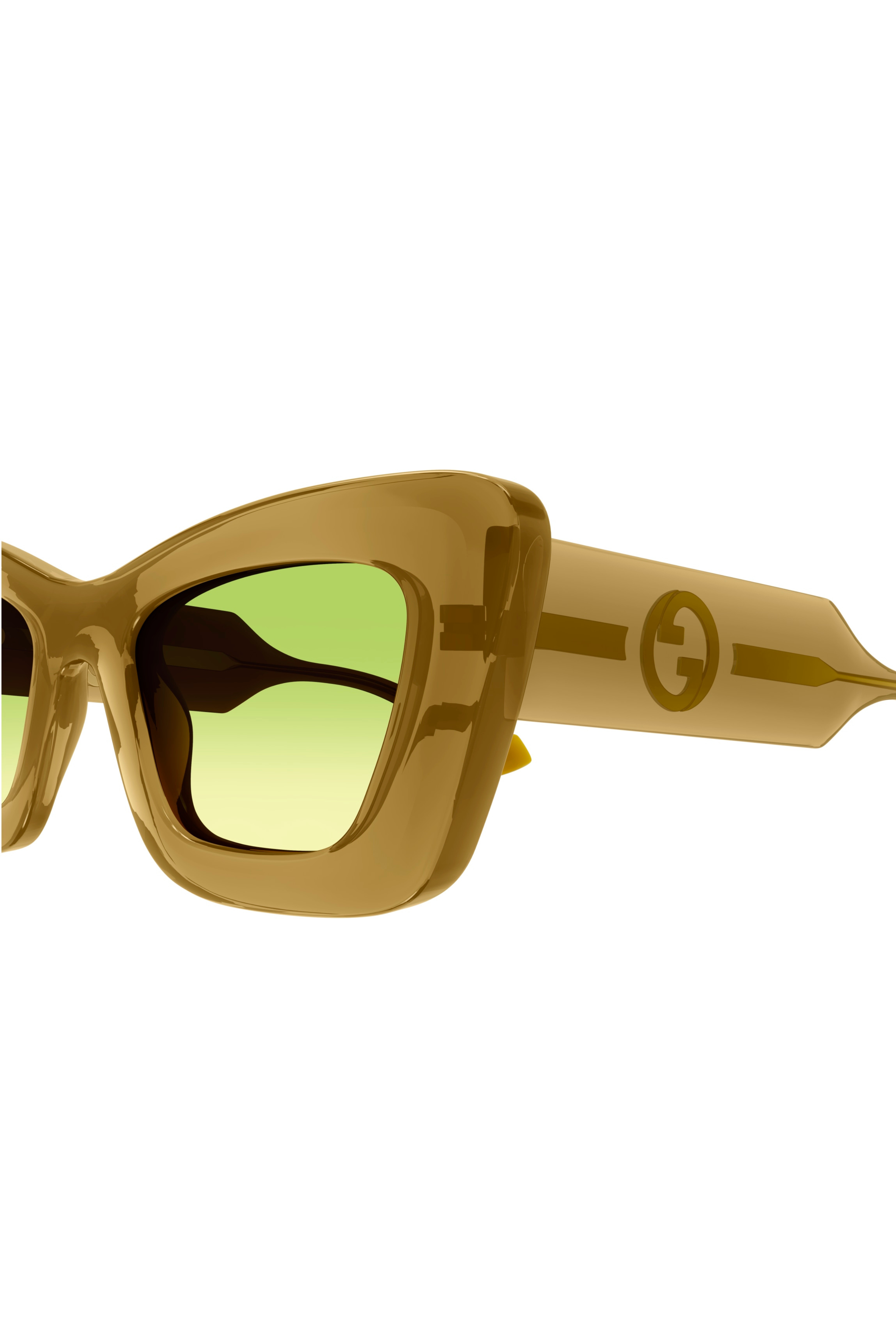 GUCCI Transparent Cat Eye Frame Sunglasses