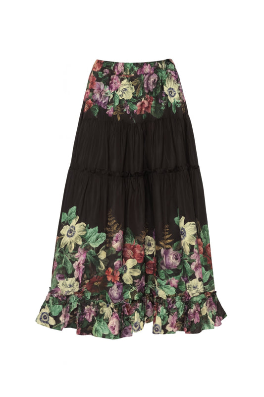 Viktoria Print Midi Skirt