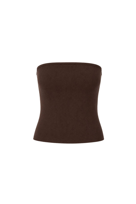 Ribbed Sweater Tube Top