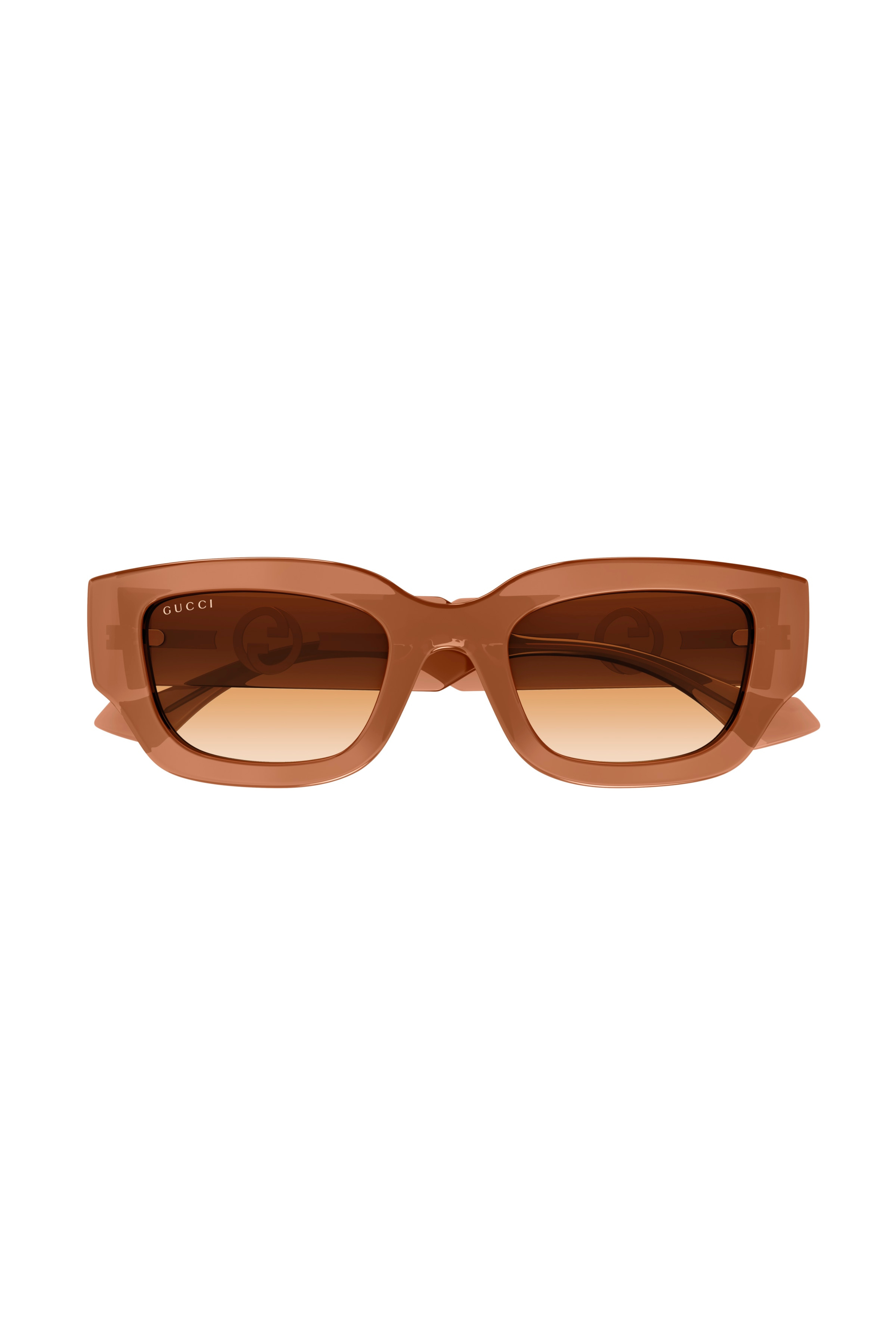 GUCCI Transparent Oval Frame Sunglasses