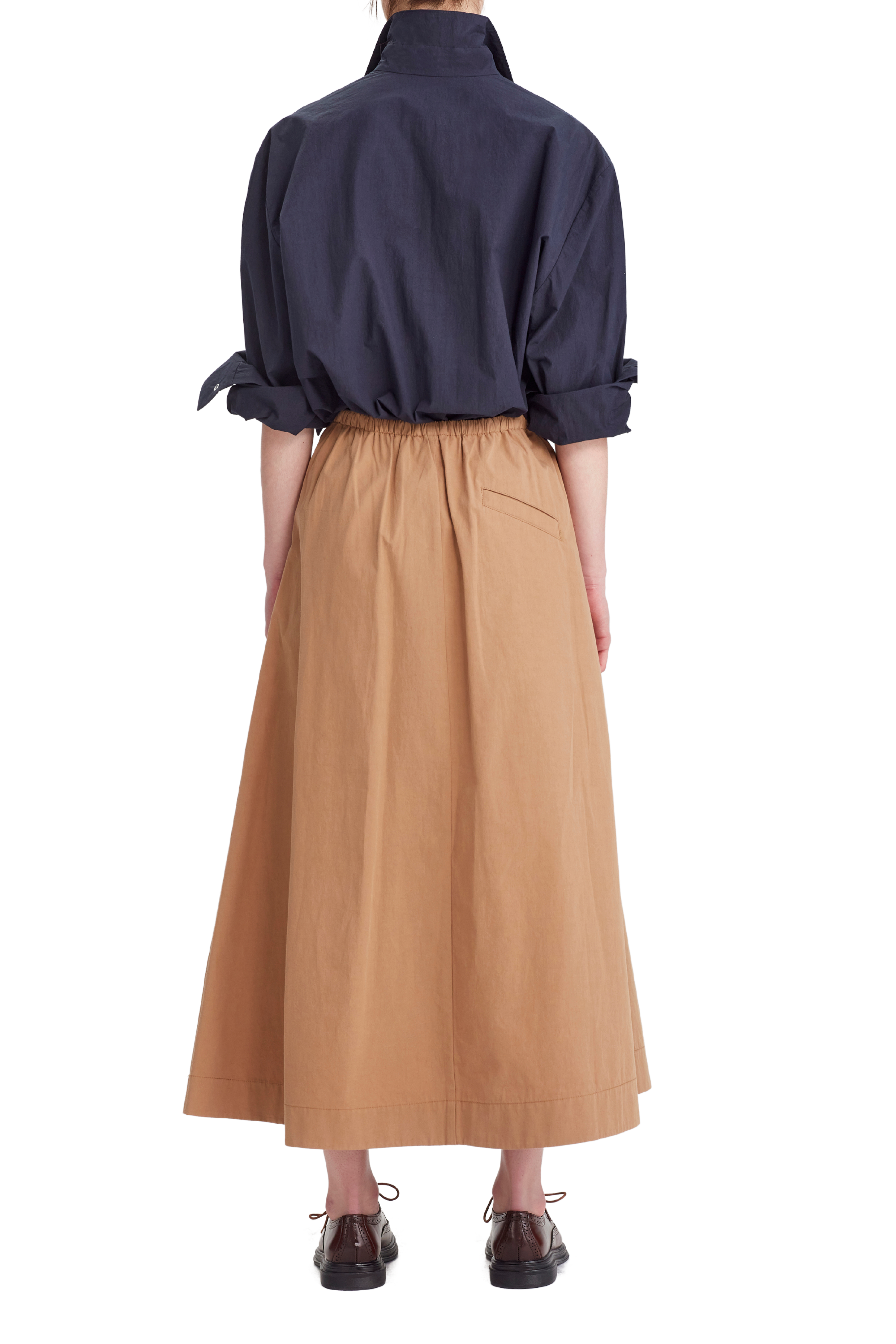 RORY WILLIAM DOCHERTY Pleated Twill Skirt