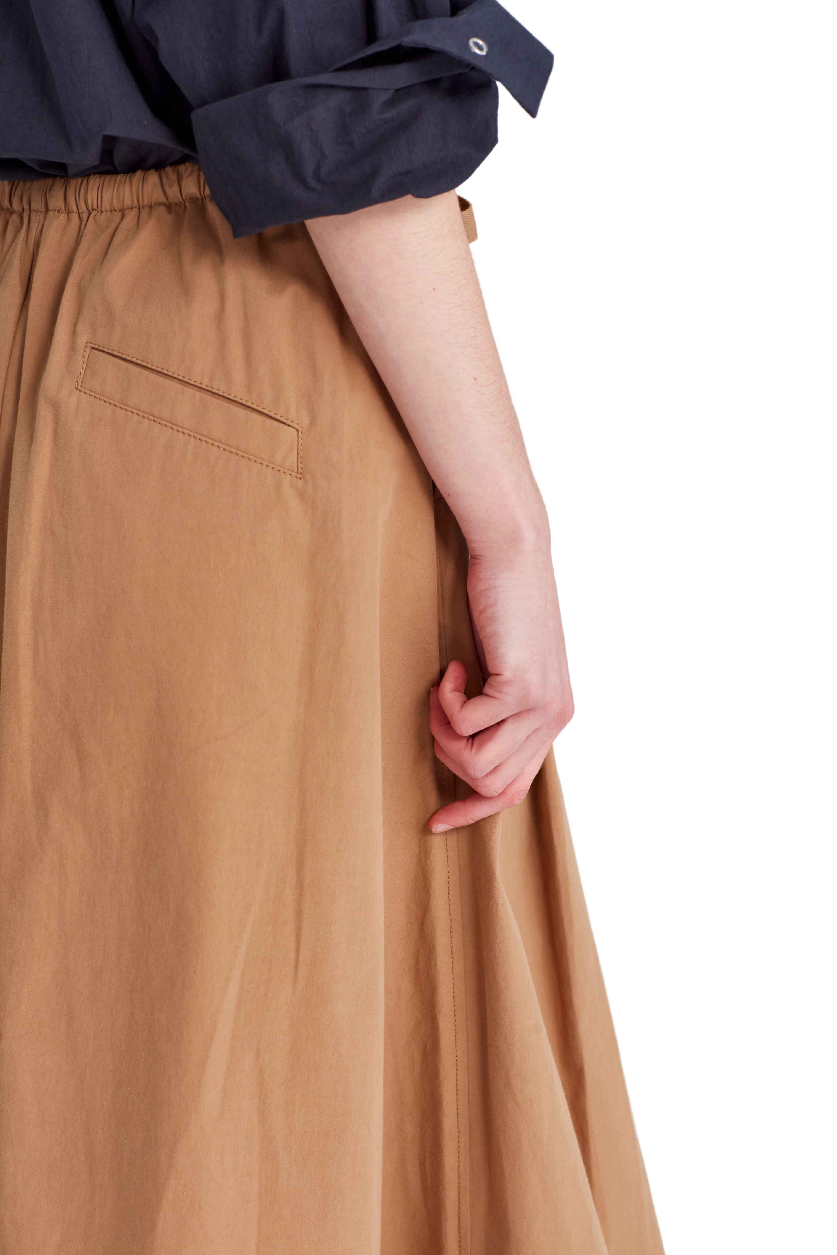 RORY WILLIAM DOCHERTY Pleated Twill Skirt