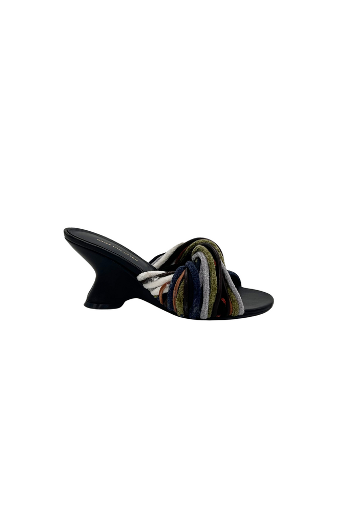 Twisted Leather Mules