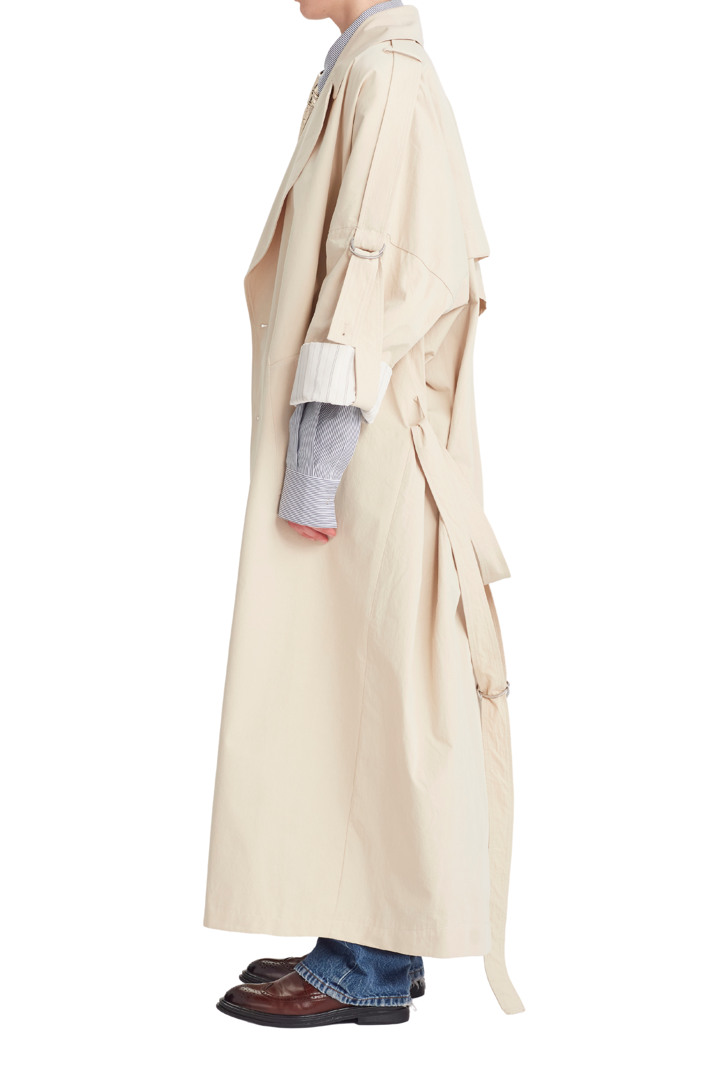 RORY WILLIAM DOCHERTY Oversize Twill Trench