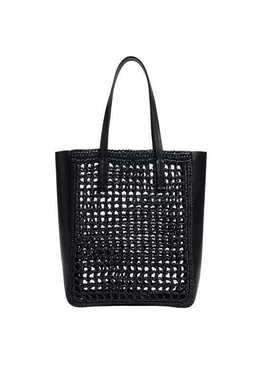 Zoe Small Raffia Tote