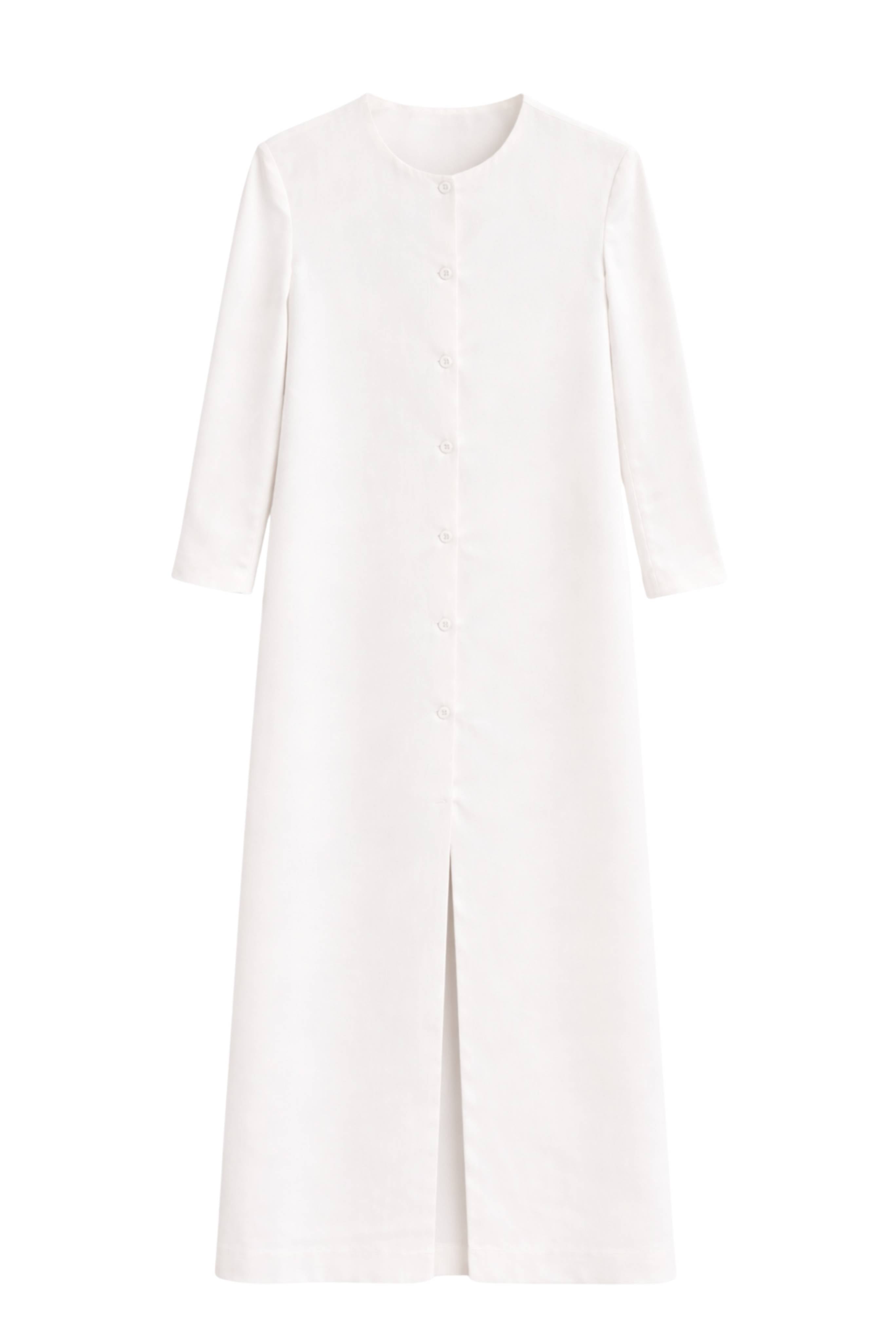 Crepe Long Cardigan Coat