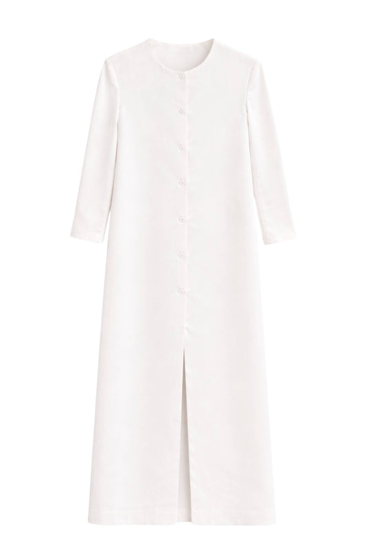 Crepe Long Cardigan Coat