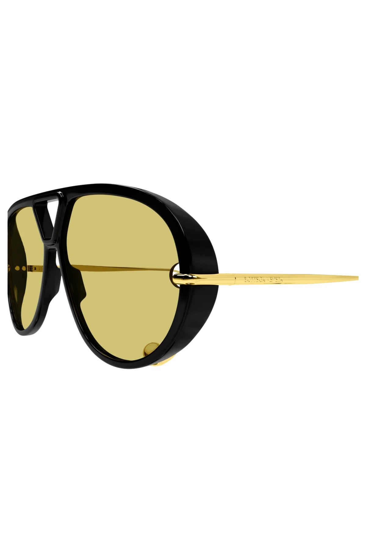 Drop Aviator Sunglasses in Black/Yellow/Gold