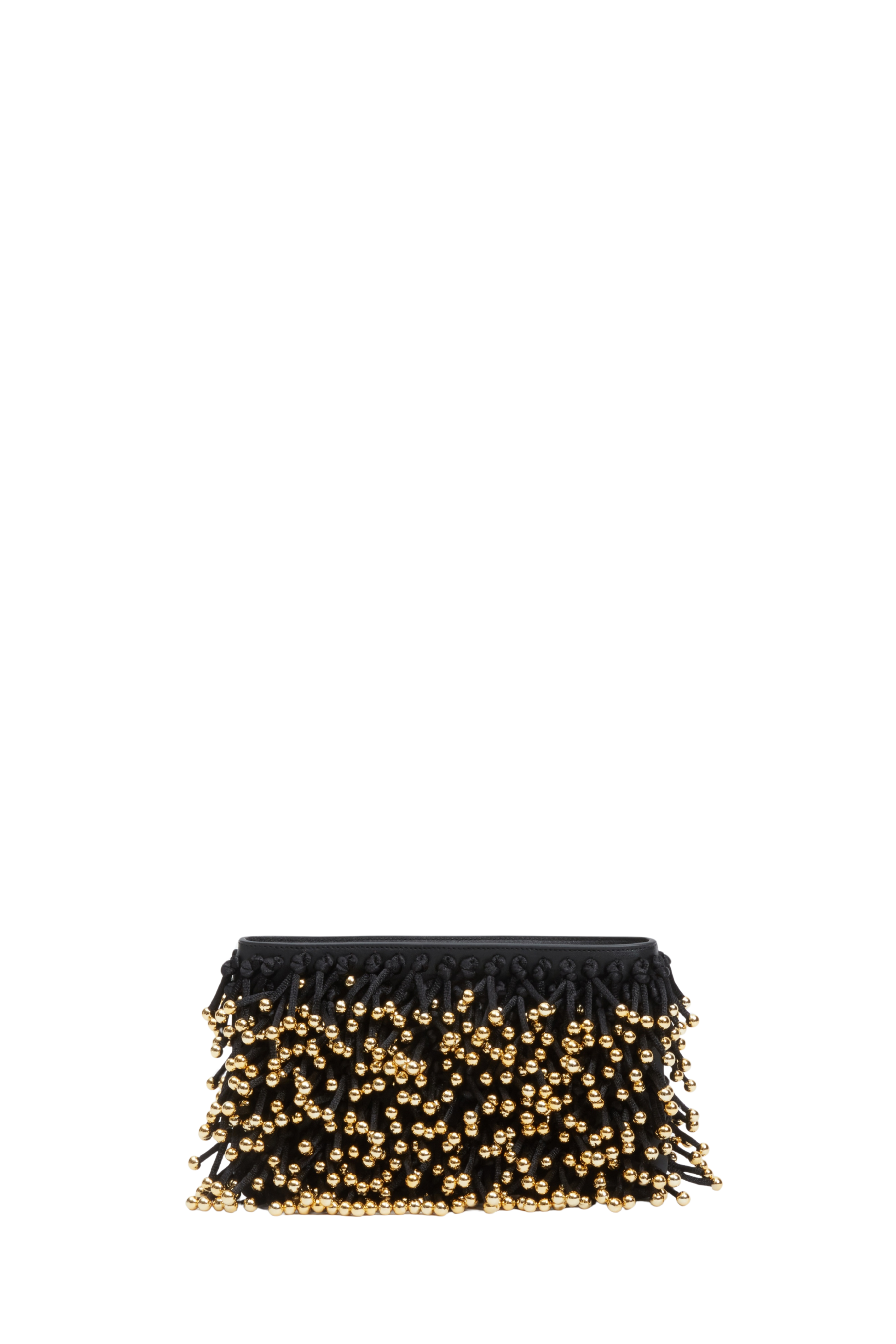 Reese Beaded Fringe Clutch
