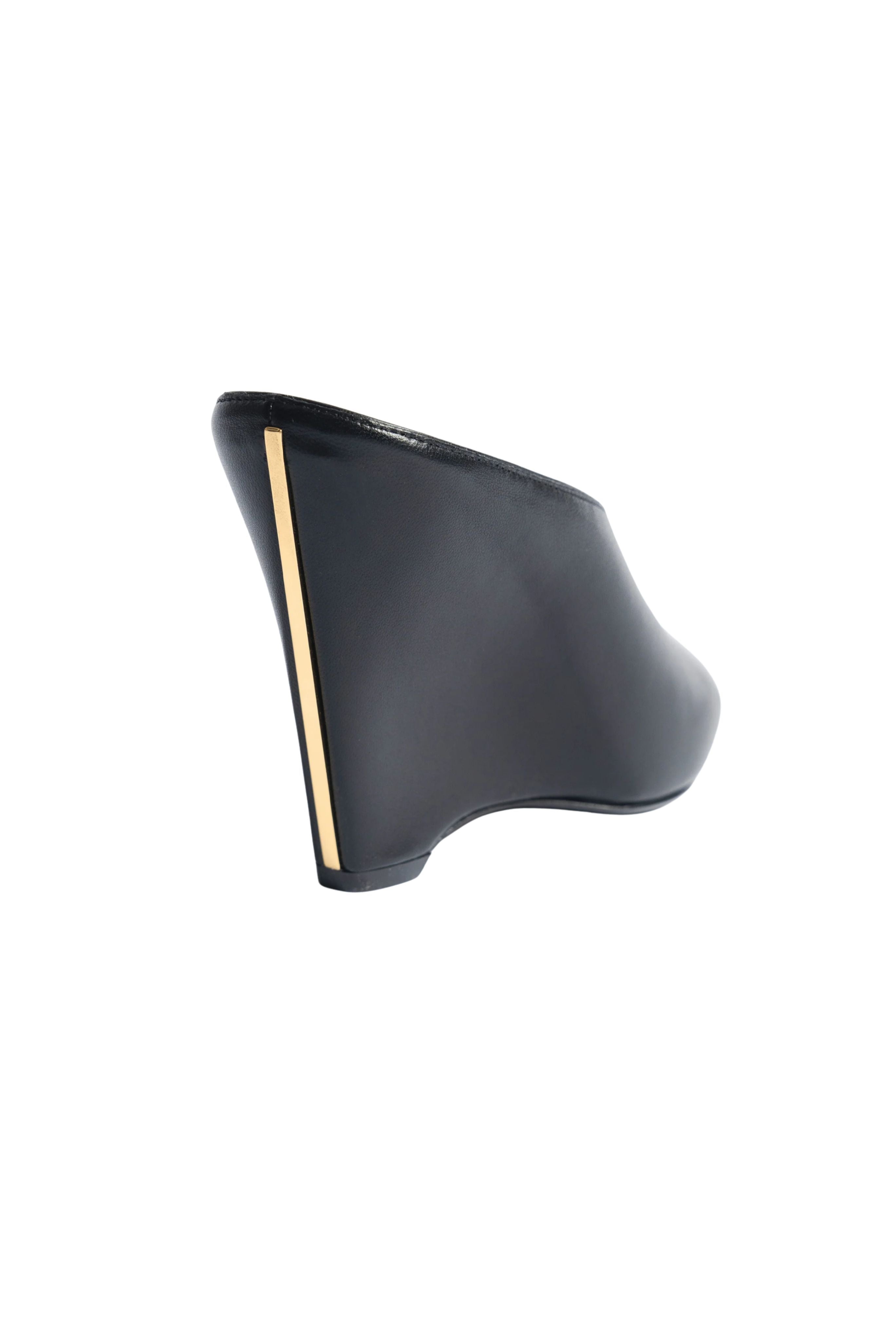 Mule Wedge in Black